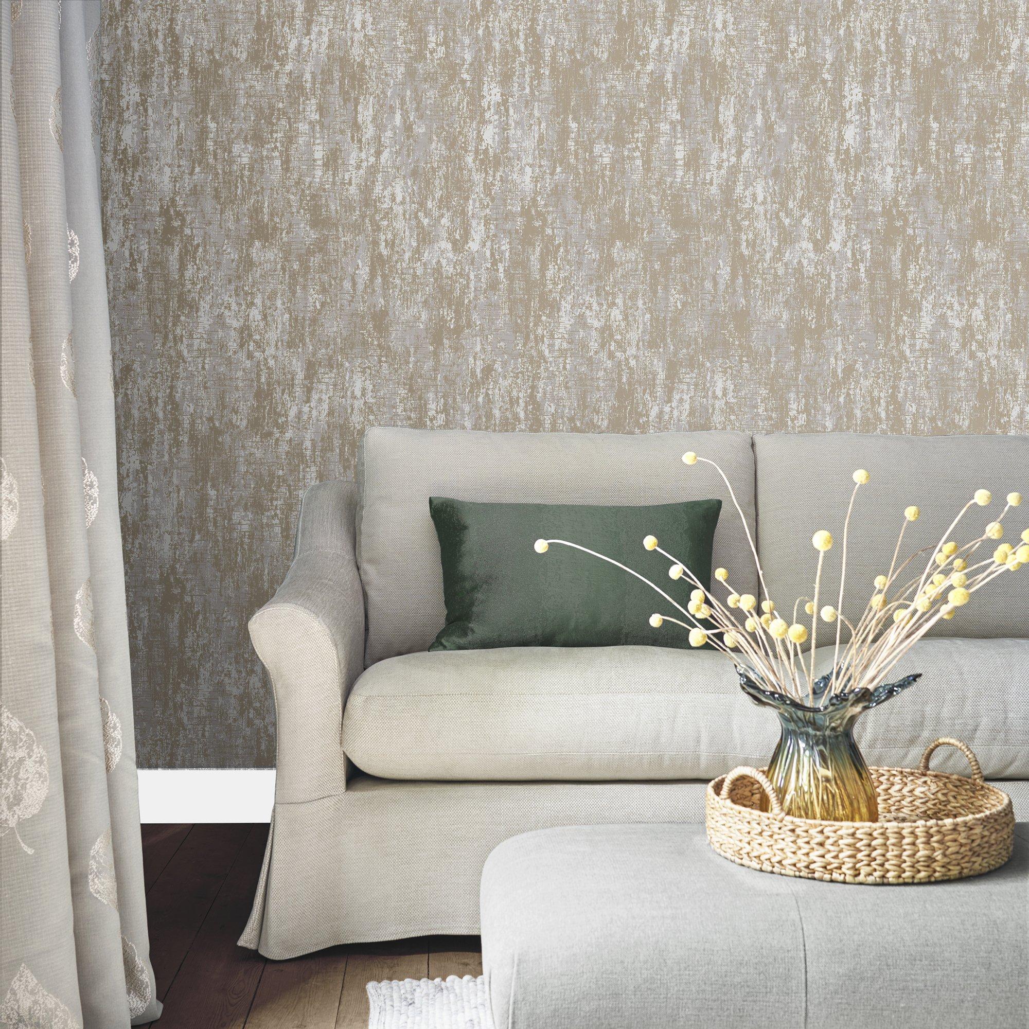 Cream - Laura Ashley - Whinfell Champagne Wallpaper - 1