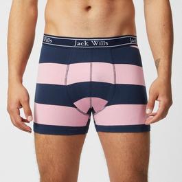 Jack Wills Multipack Stripe Boxers 2 Pack