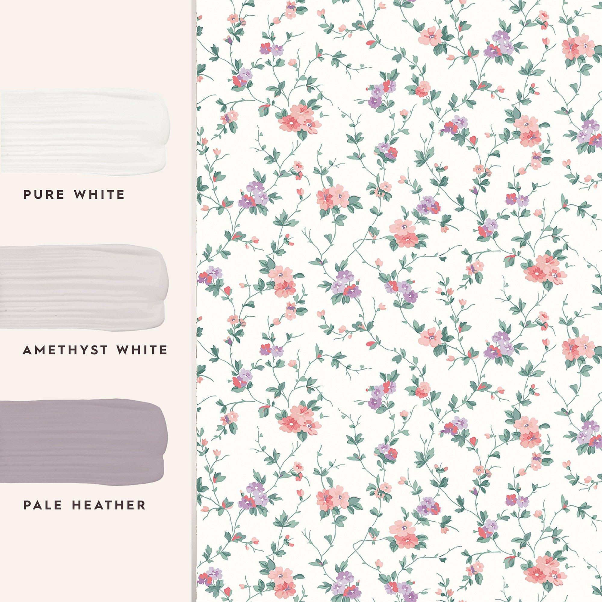 Pink - Laura Ashley - Priory Coral Pink Wallpaper - 3