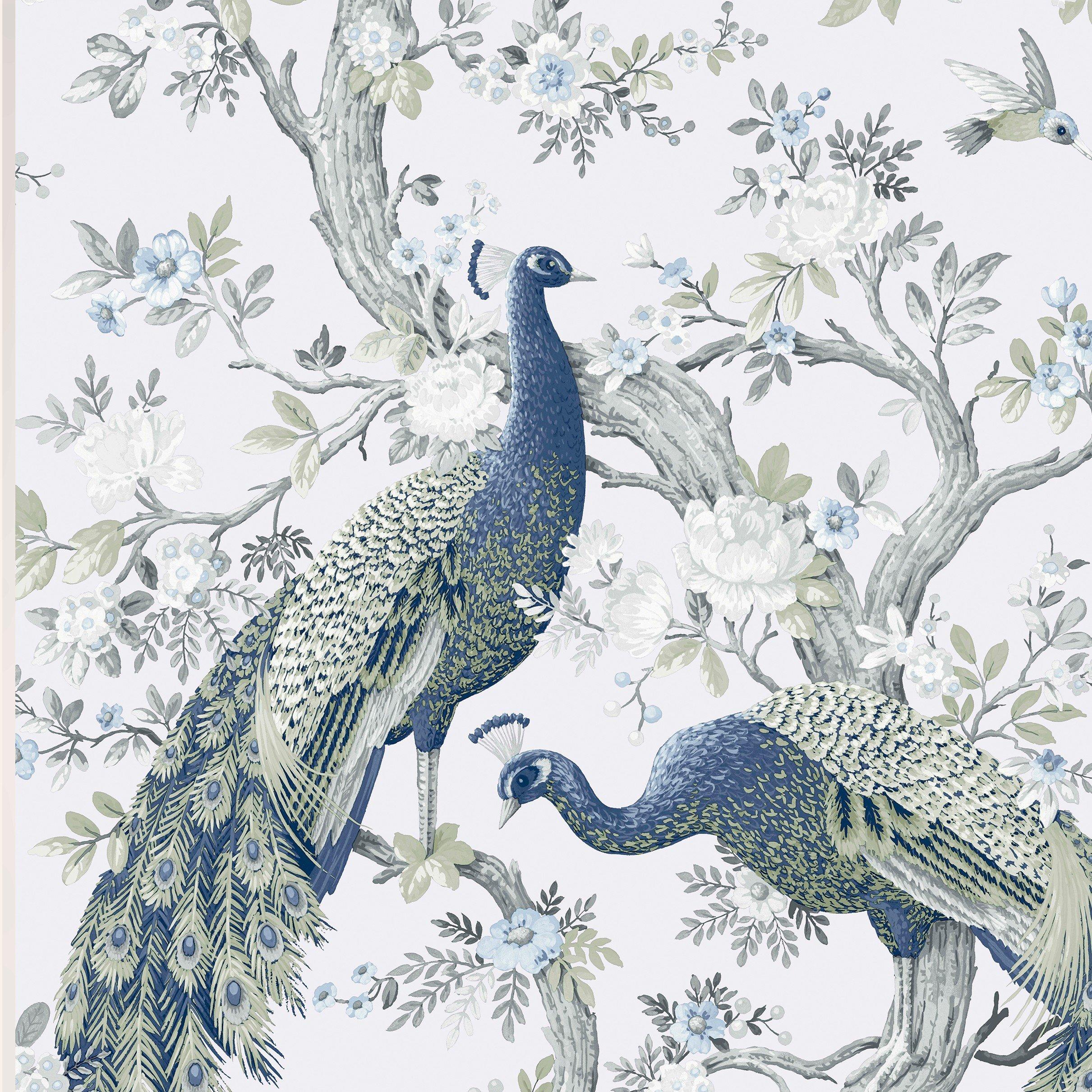 Blue - Laura Ashley - Belvedere Midnight Wallpaper - 3
