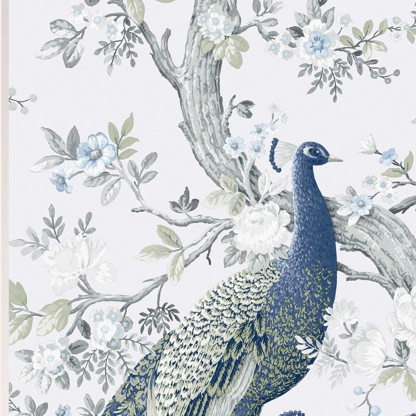 Blue - Laura Ashley - Belvedere Midnight Wallpaper - 5