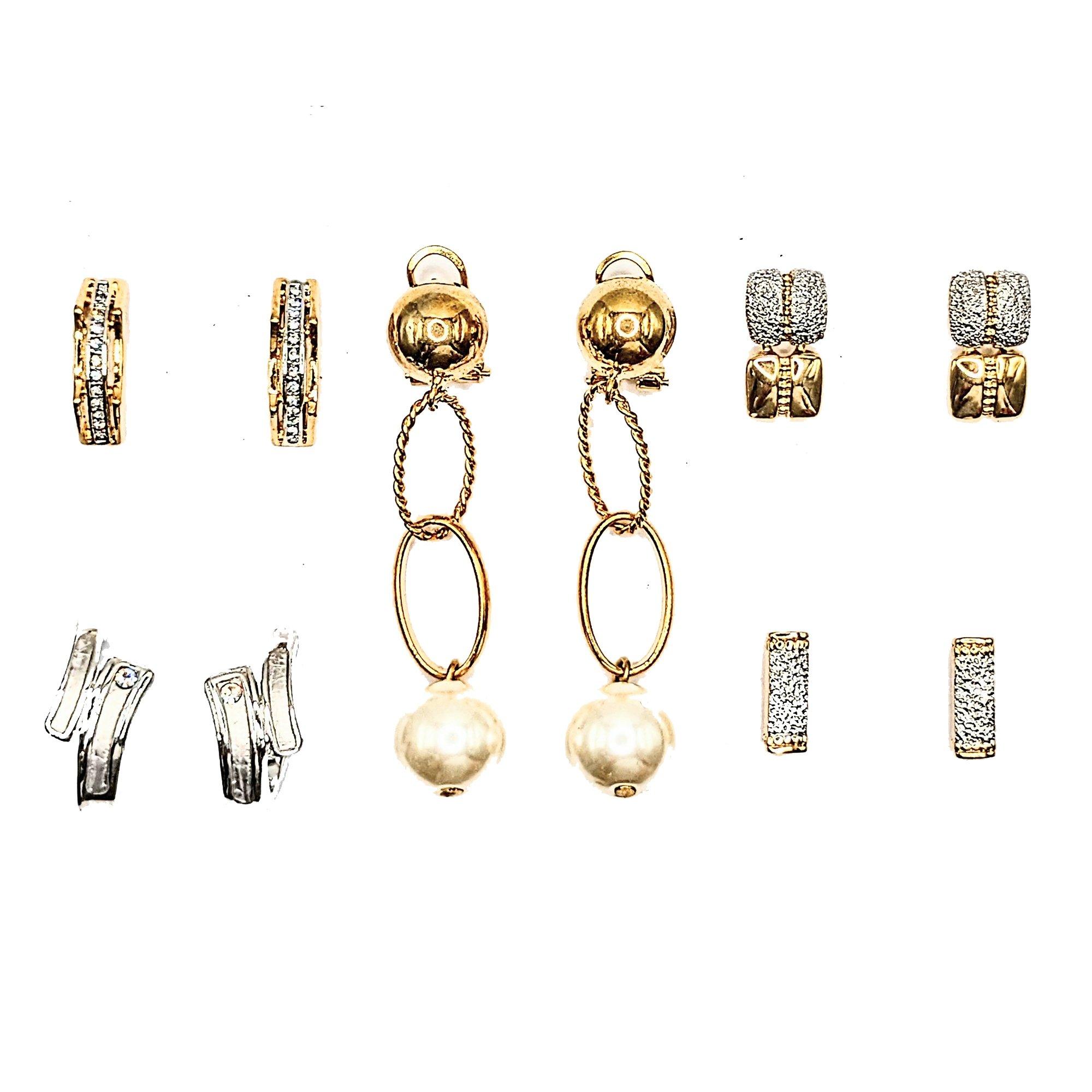 Gold - Espree - Espree Set of 5  Beautiful Earrings