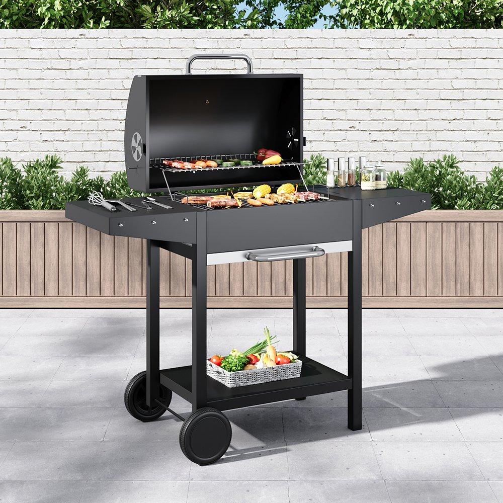 Black - Breeins - Outdoor Garden Charcoal Grill - 2