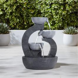 Breeins Outdoor Solar-Powered Water Fountain Rockery Decor