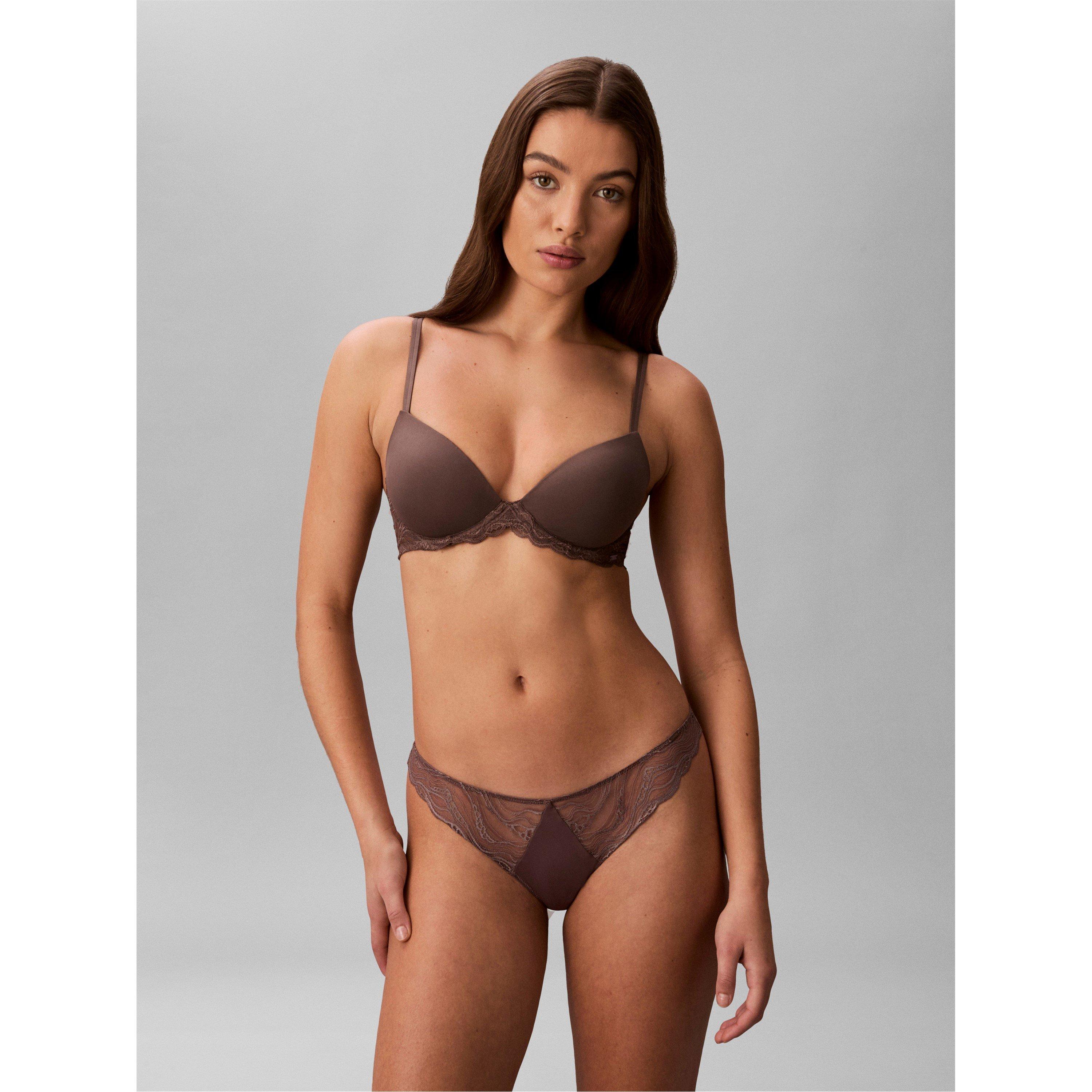 Botanical Brwn - Calvin Klein - Women's Thong - 2