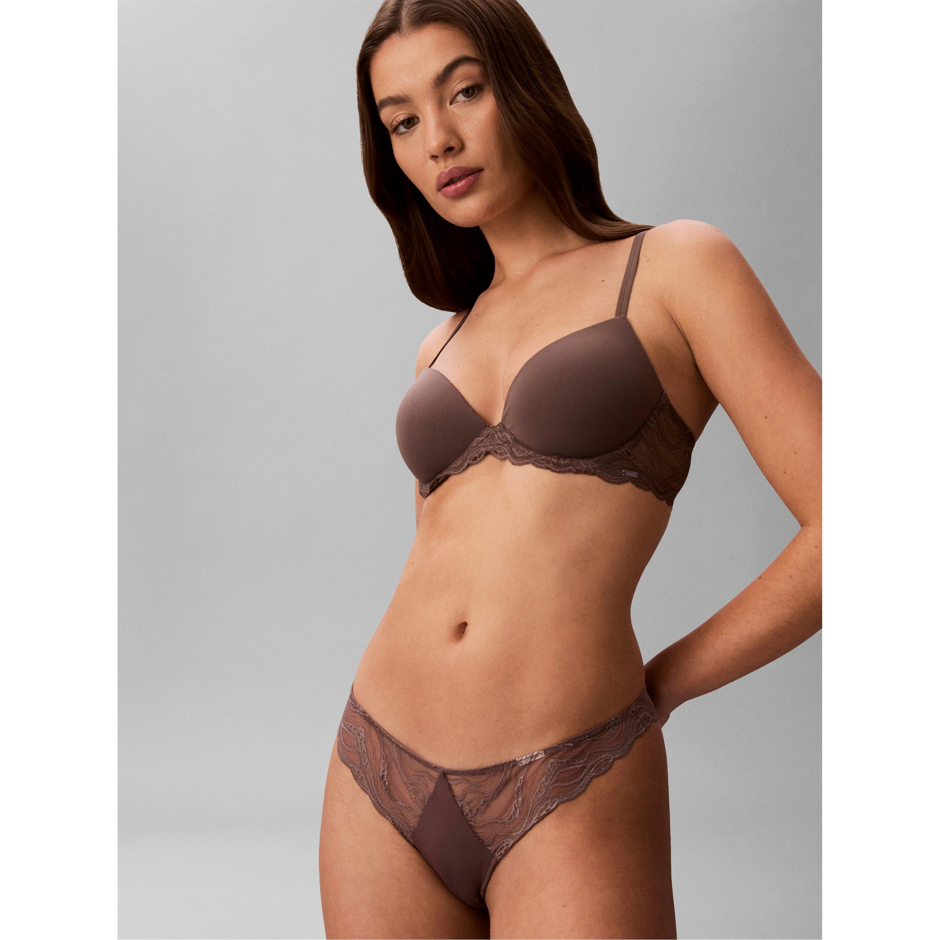 Botanical Brwn - Calvin Klein - Women's Thong - 5