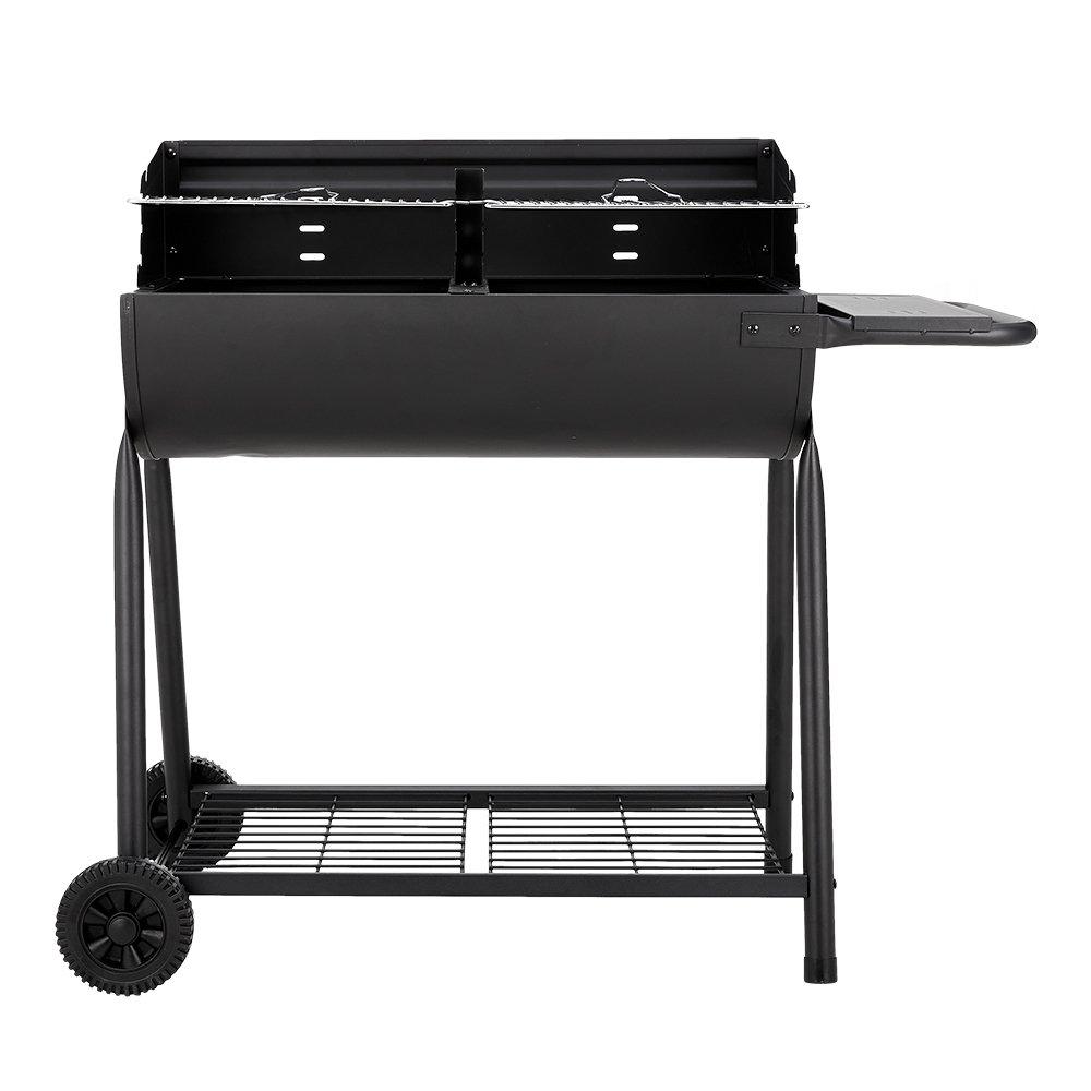 Black - Breeins - Outdoor Garden Charcoal Grill with Wheels - 3