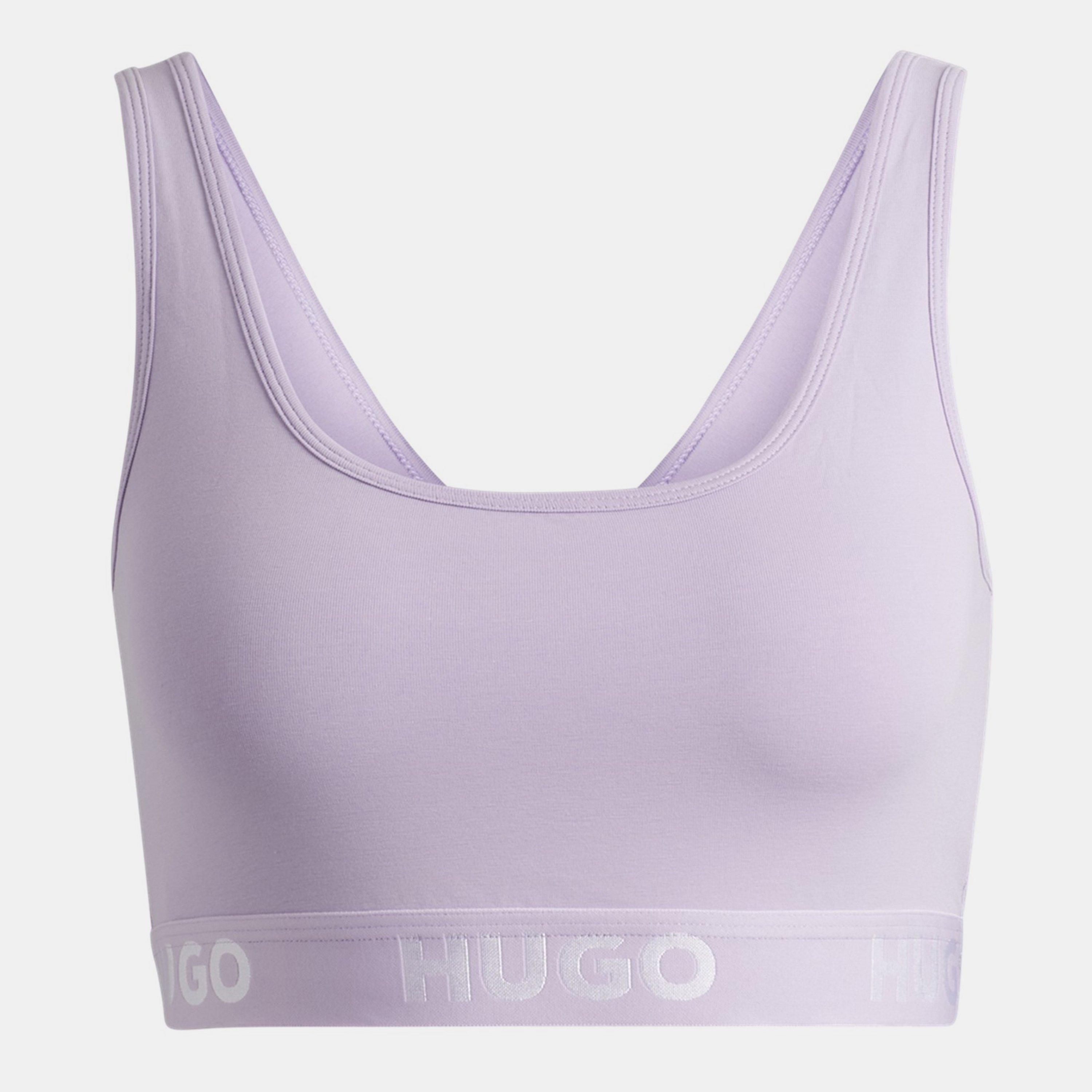 Hugo Women's Sporty Logo Bralette - Purple - 14 (XL)