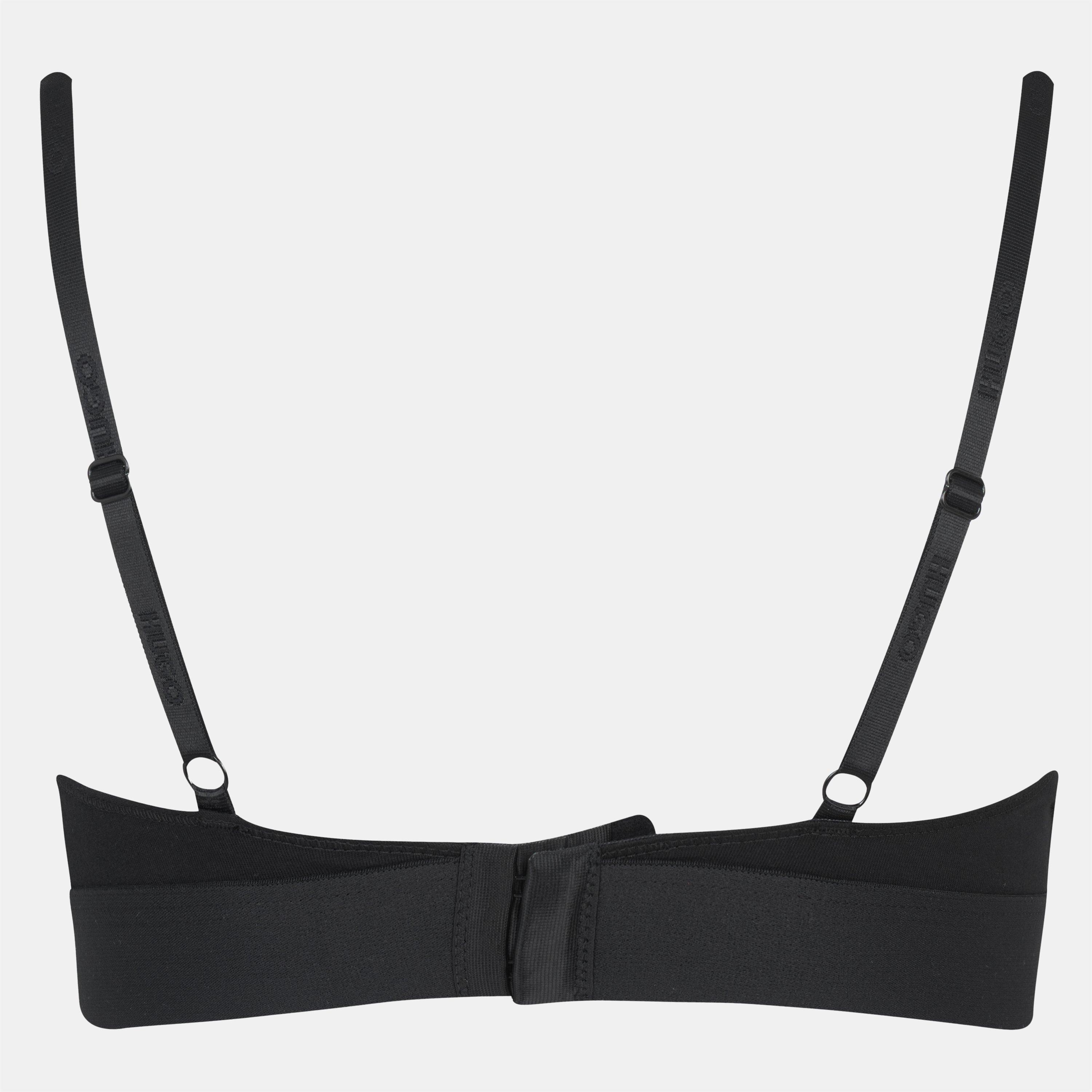 Black 001 - Hugo - Boss Triangle Bra - 2