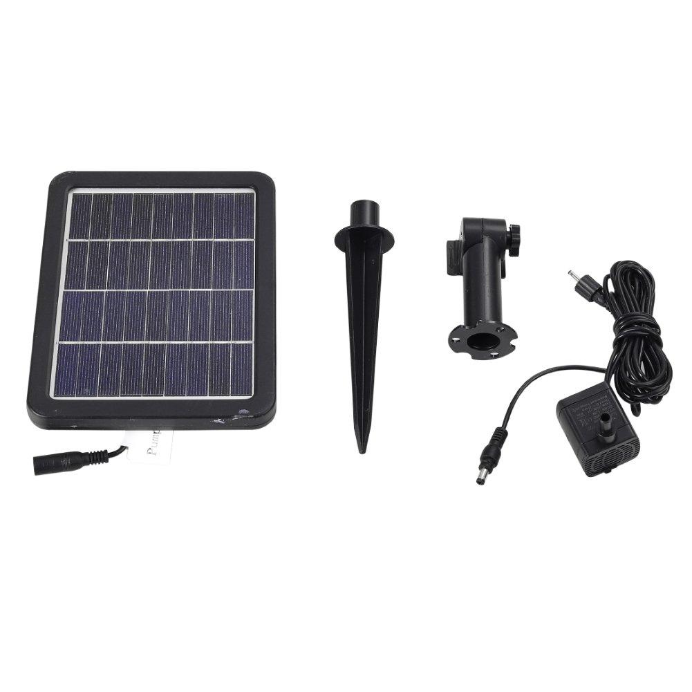 Grey - Breeins - Big Cascade Solar-powered Water Fountain - 6