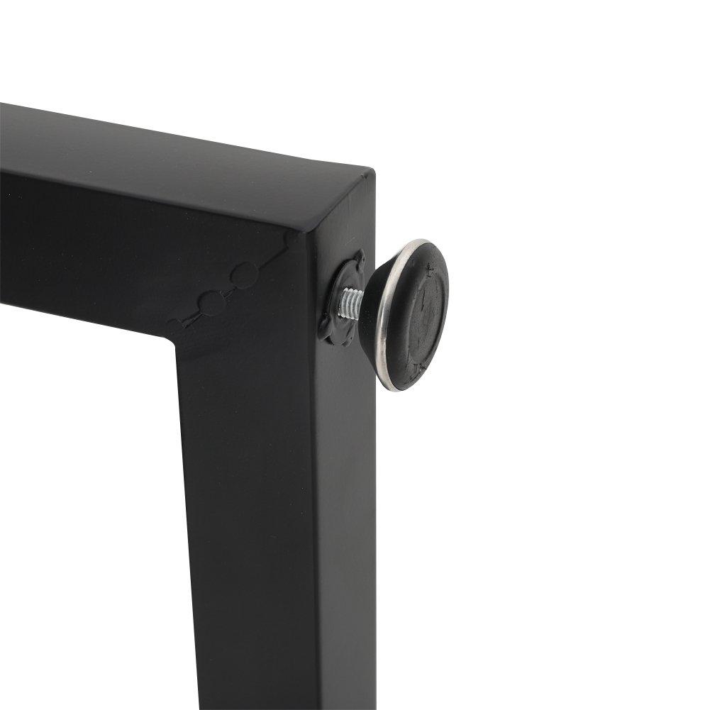 Grey - Breeins - Wooden and Metallic Table set with parasol hole - 9