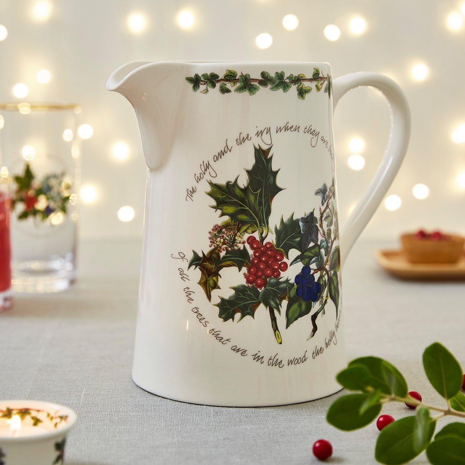 Green - Portmeirion Holly and Ivy - The Holly and the Ivy Bella Jug - 2