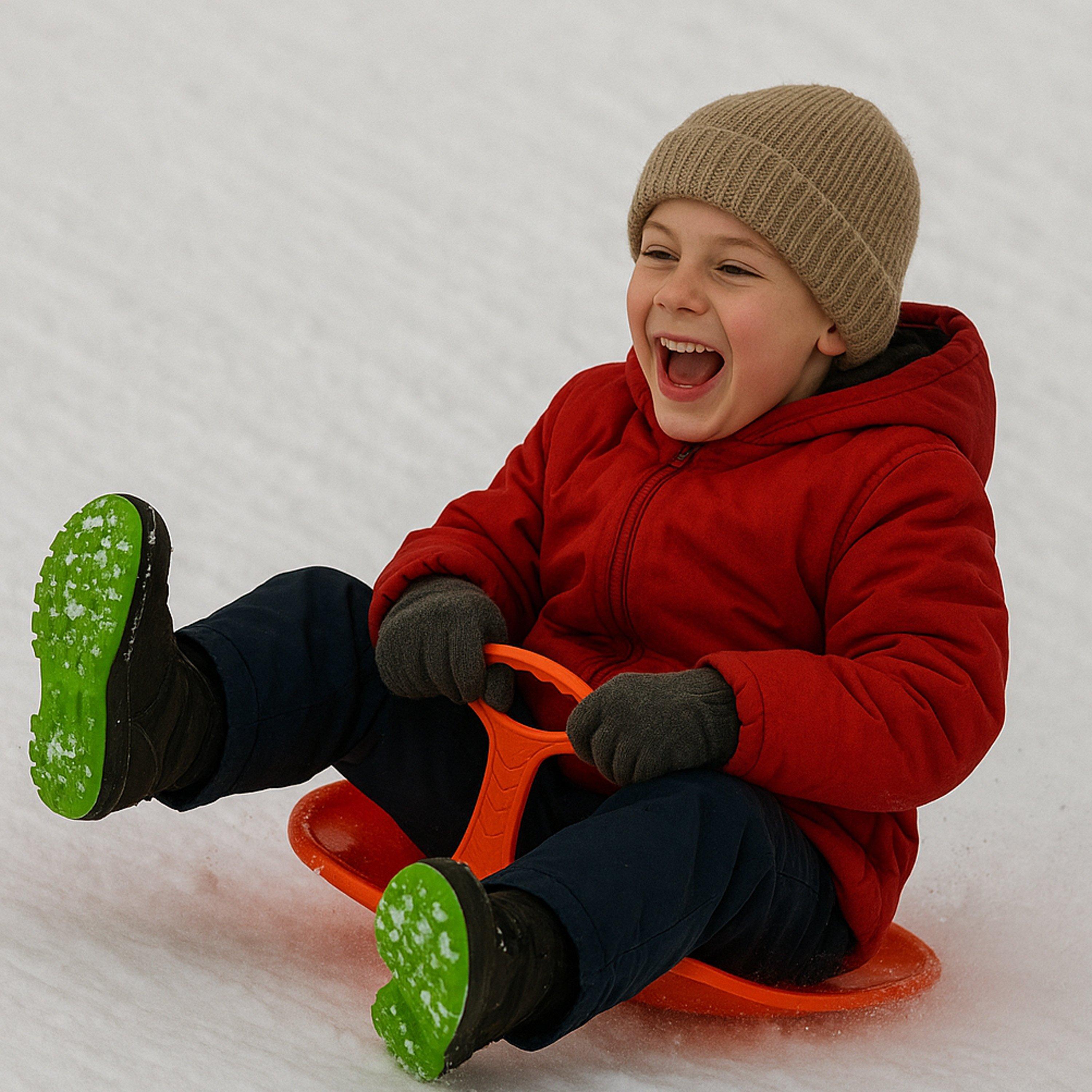 Orange - Snow-N-Go - Adults Snow Tray - 2