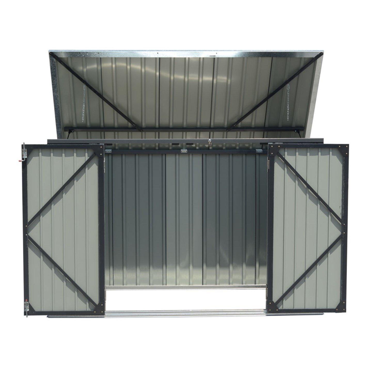 Black - Breeins - Outdoor Storage Shed for Rubbish Bin - 6
