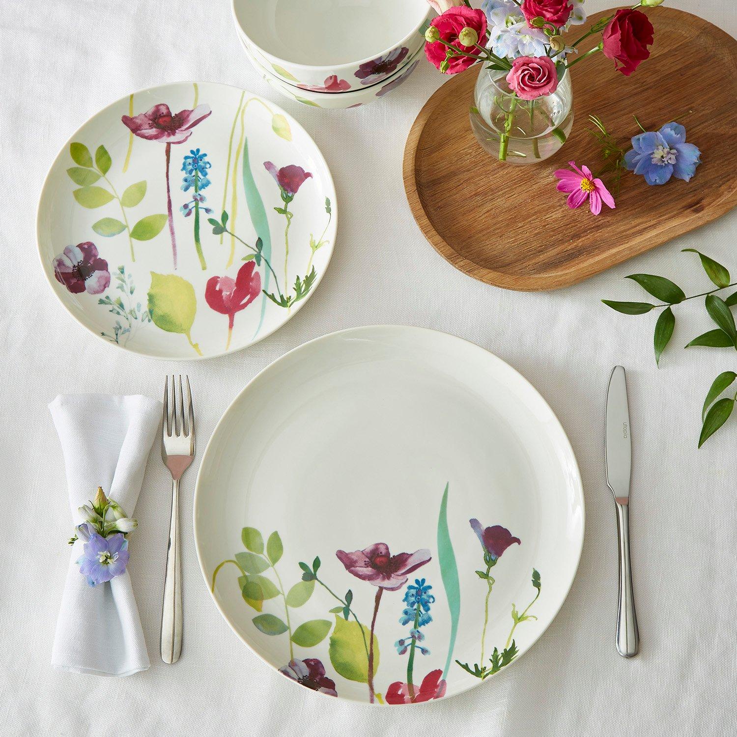 Multi - Portmeirion Water Garden - Portmeirion Water Garden Dinner Plates Set of 4 - 2