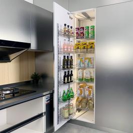 LIFE IDEAS Tall Tandem Metal Pull Out Pantry