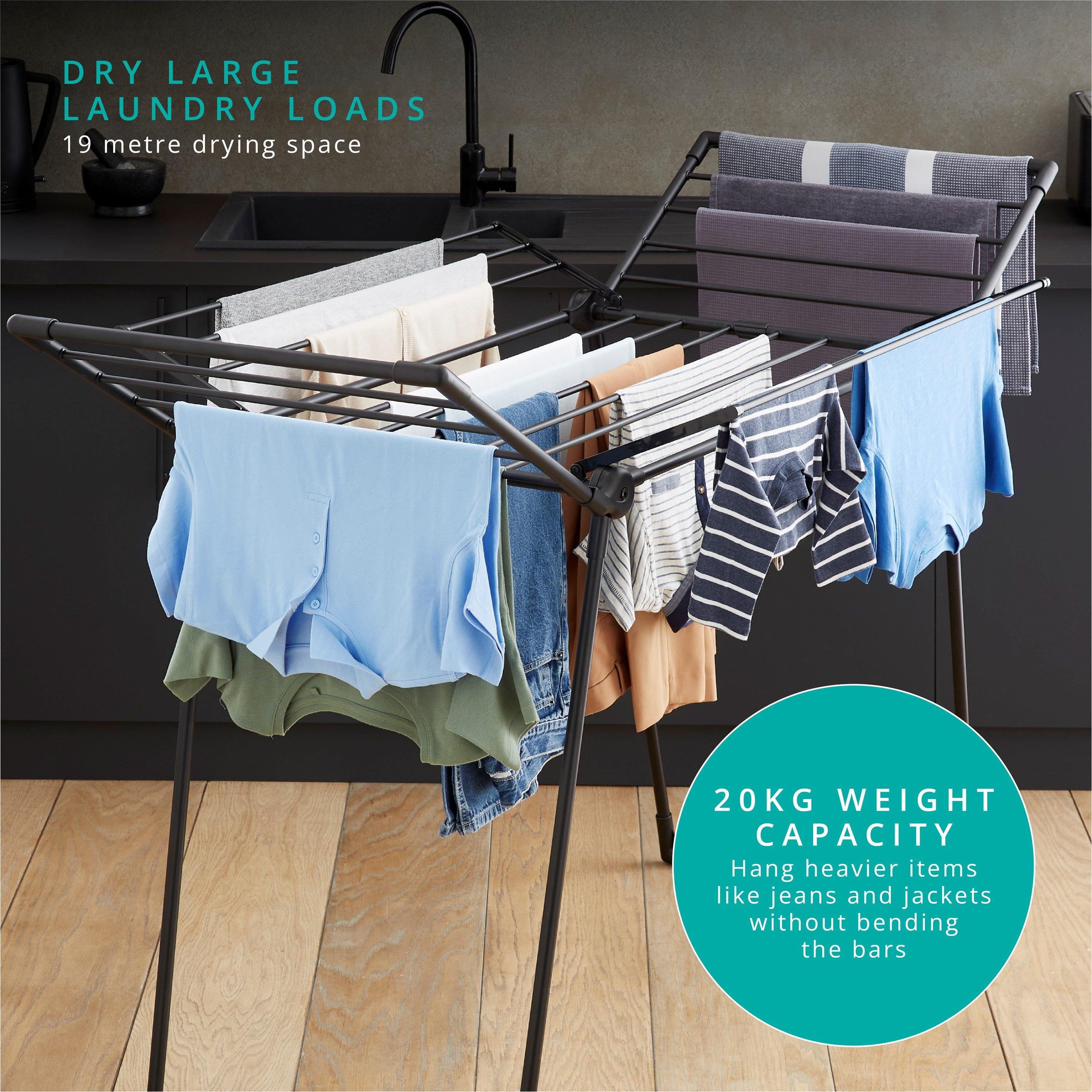 None - Swan - Stealth Multi-Wing Clothes Airer - 4