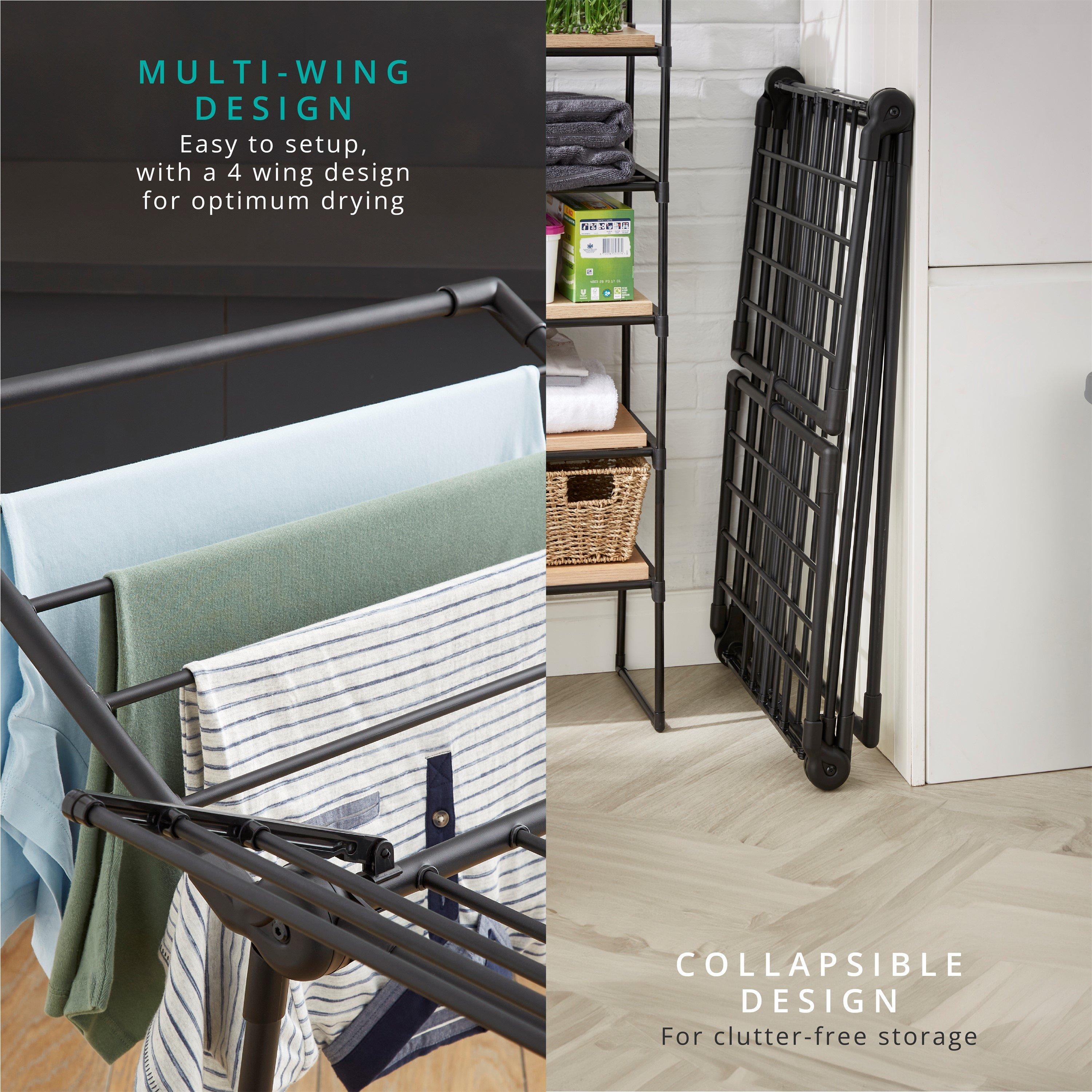 None - Swan - Stealth Multi-Wing Clothes Airer - 5