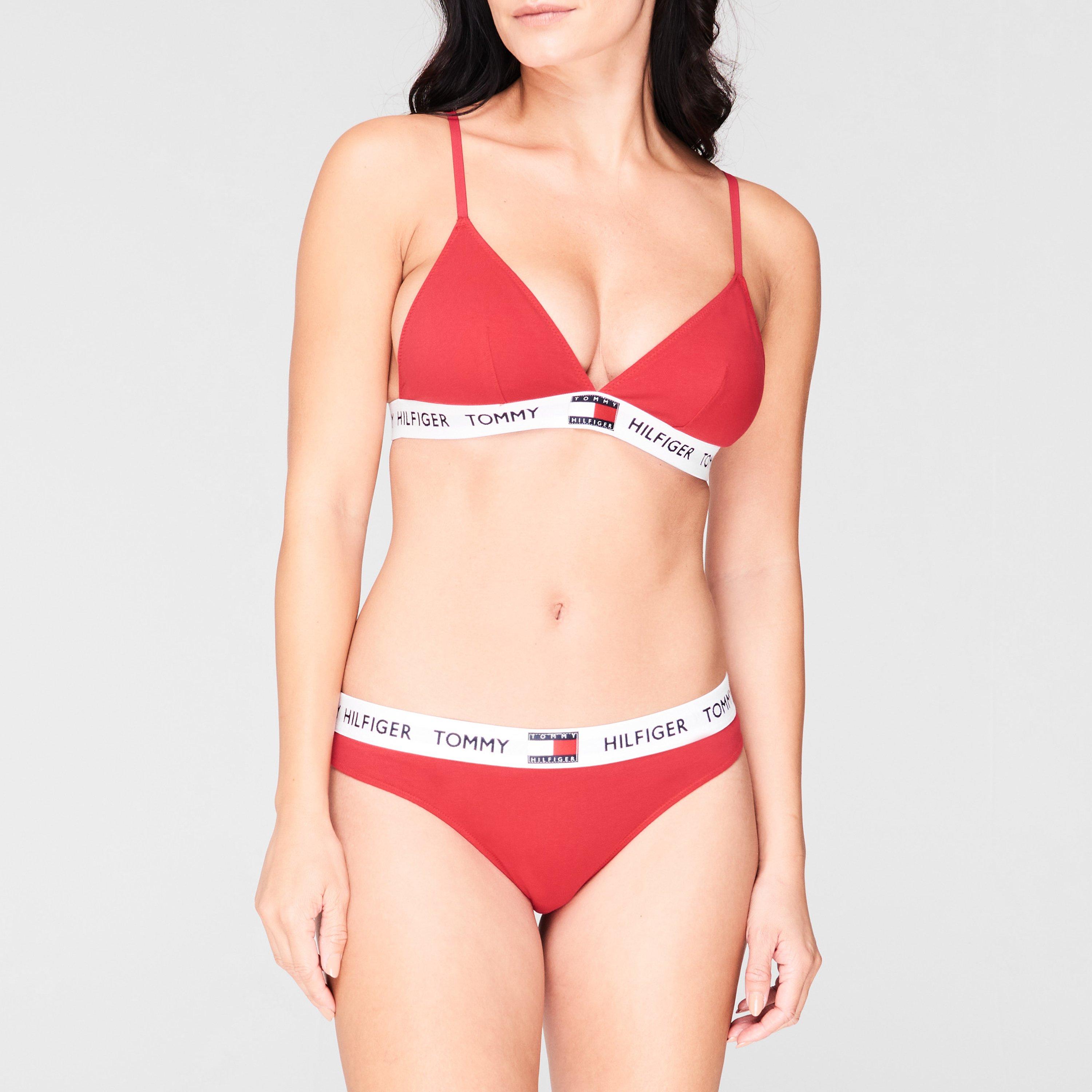 Tango Red XCN - Tommy Hilfiger - Organic Cotton Padded Triangle Bra - 4