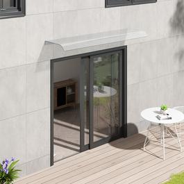 Breeins 1.2m Transparent Window Door Awning Canopy