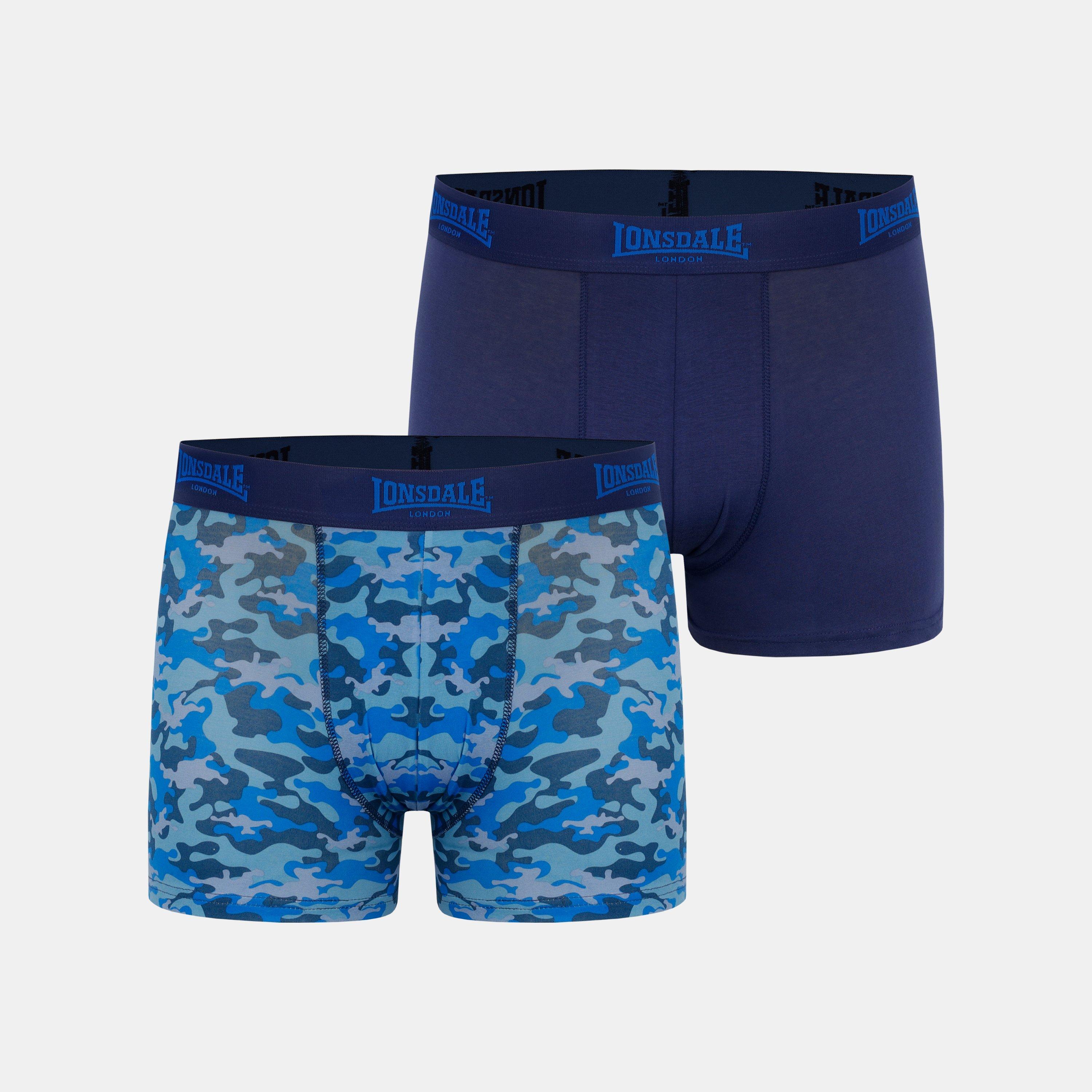 Lonsdale Trunk Shorts 2 Pack Mens