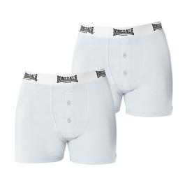 Lonsdale 2 Pack Boxer Shorts Mens