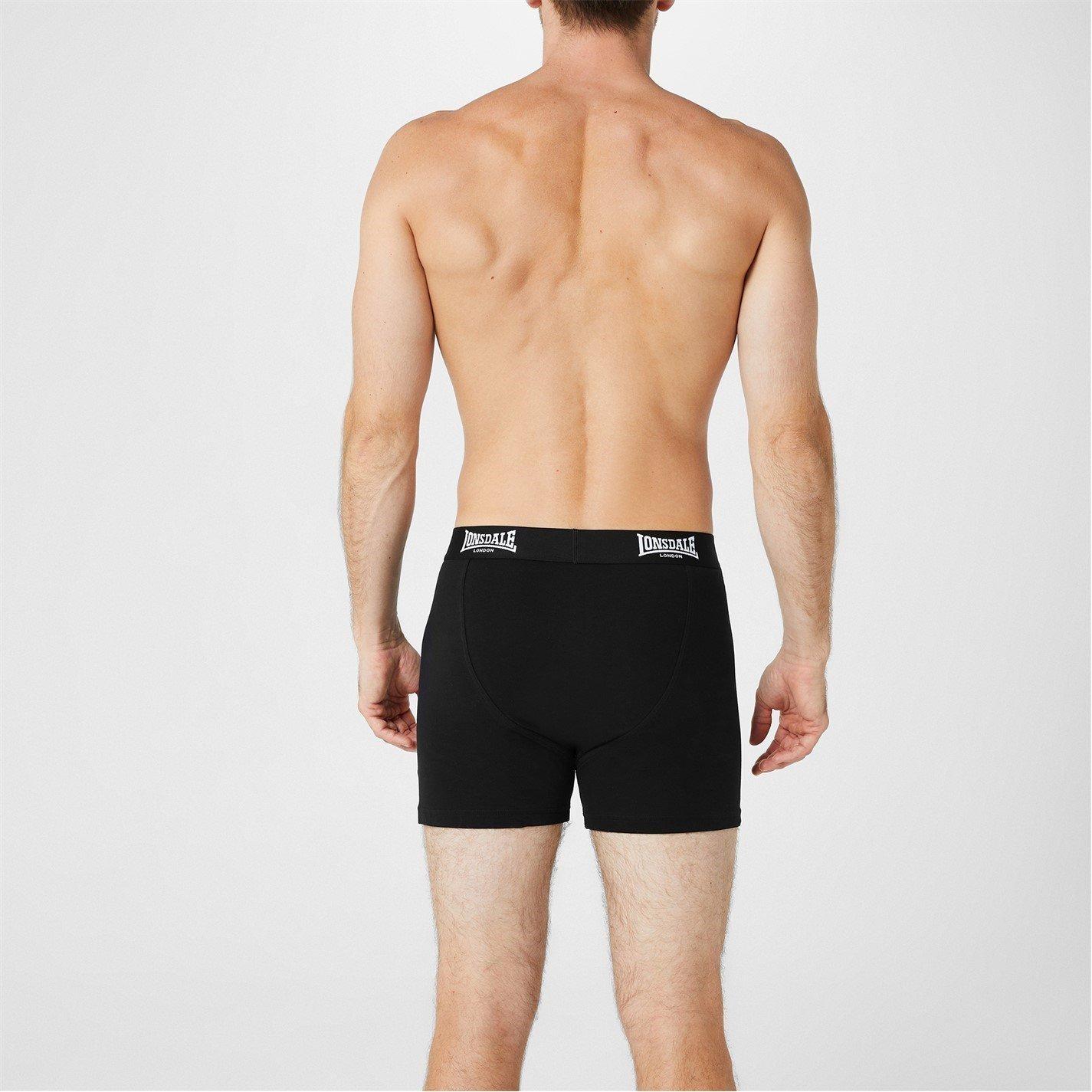 Schwarz - Lonsdale - 2 Pack Boxer Shorts Mens - 3