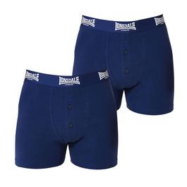 Lonsdale 2 Pack Boxer Shorts Mens