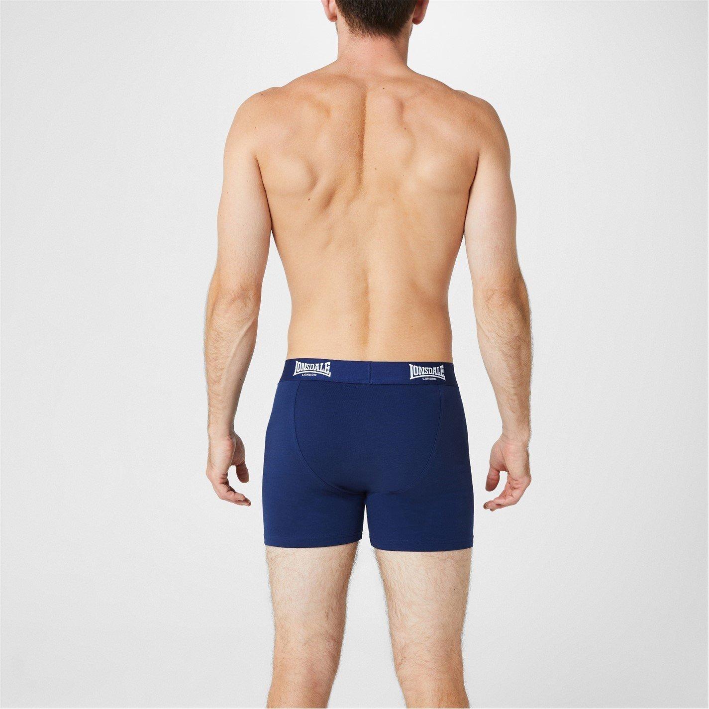 Azul marino - Lonsdale - 2 Pack Boxer Shorts Mens - 3