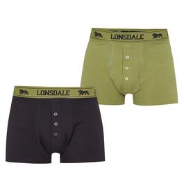 Lonsdale 2 Pack Boxers Mens