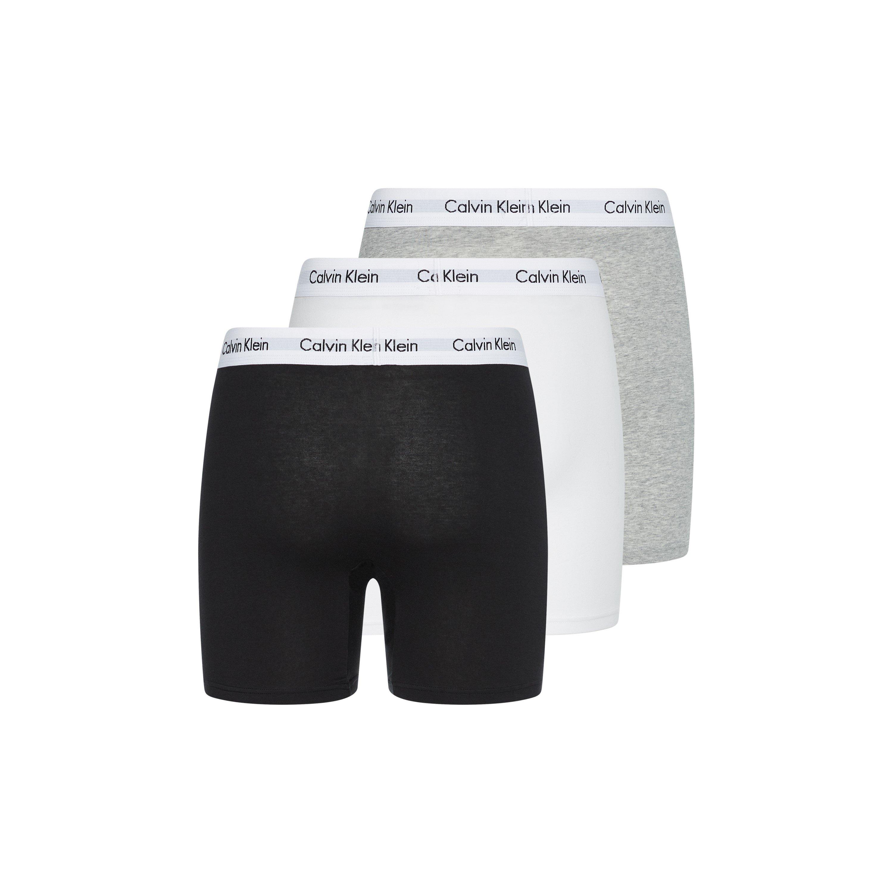 Wht/Blk/Gry - Calvin Klein - CalvinKlein 3 Pack Boxer Briefs - 2