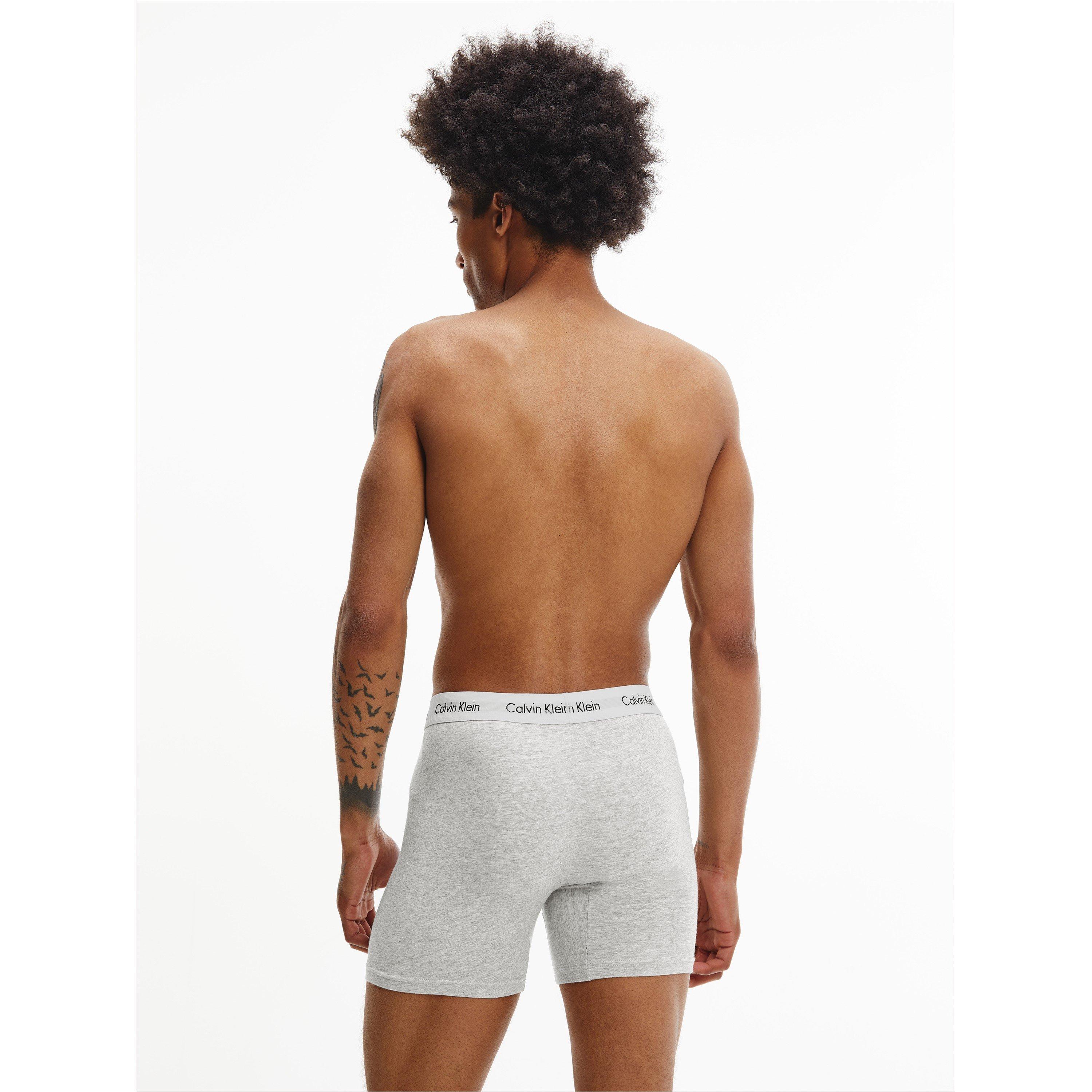 Wht/Blk/Gry - Calvin Klein - CalvinKlein 3 Pack Boxer Briefs - 6