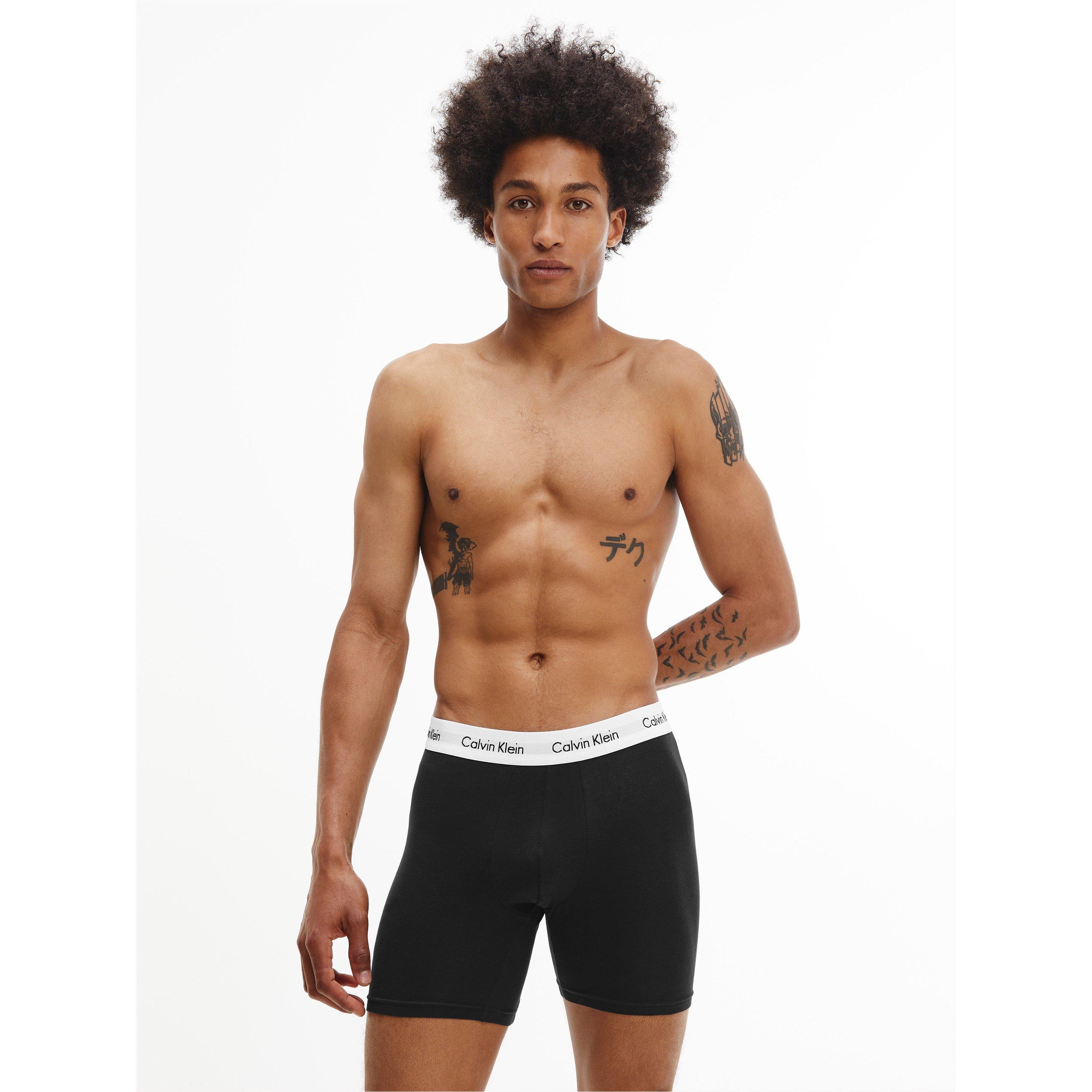 Wht/Blk/Gry - Calvin Klein - CalvinKlein 3 Pack Boxer Briefs - 7