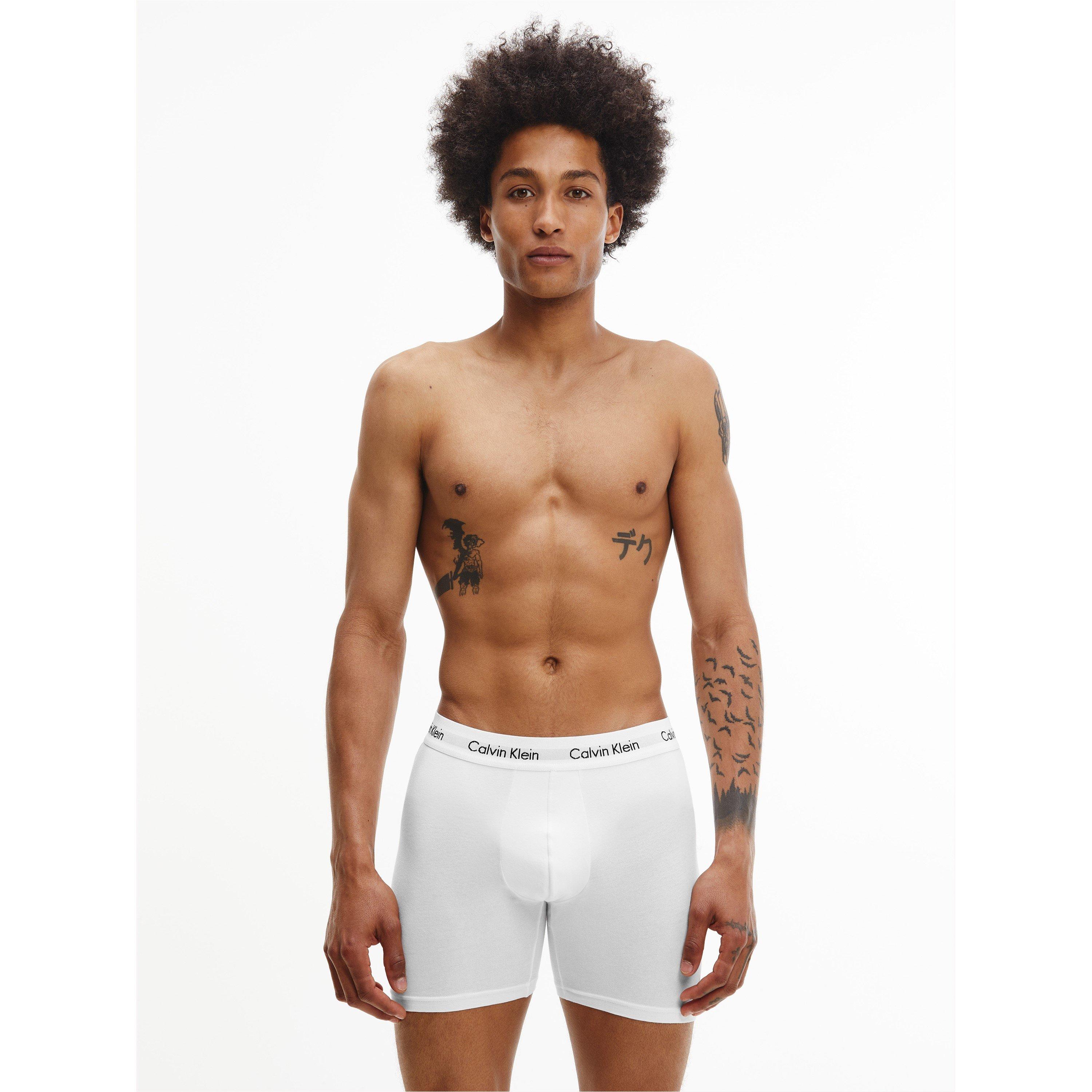 Wht/Blk/Gry - Calvin Klein - CalvinKlein 3 Pack Boxer Briefs - 8