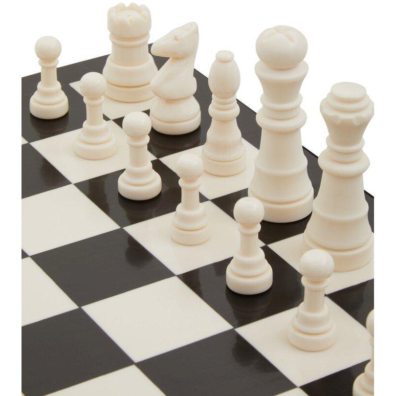 Black - Fifty Five South - Churchill Games Black and White Chess Set - 3