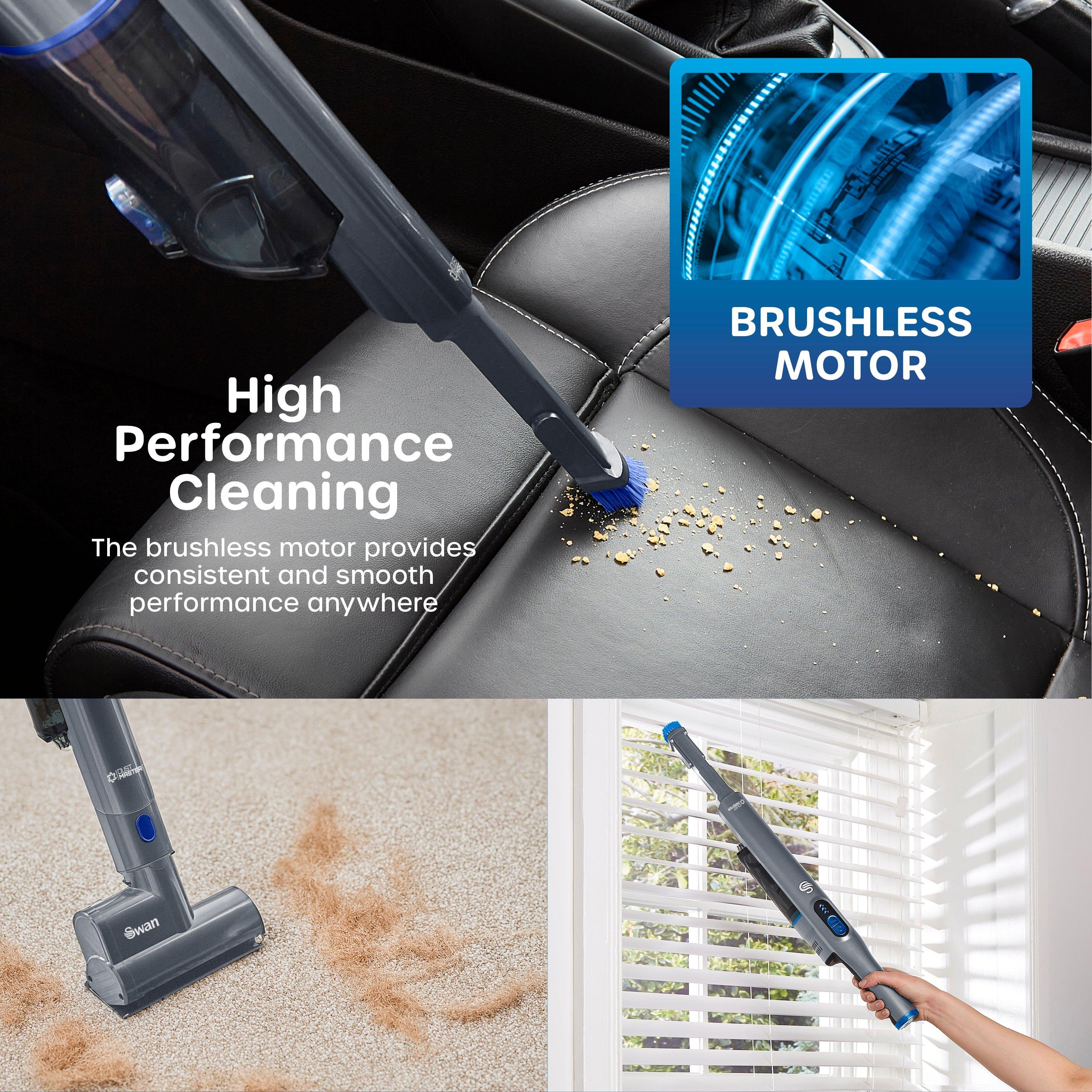 Black - Swan - Cordless Vaccum 14.8V Cobalt Blue Accents 200W Han - 4