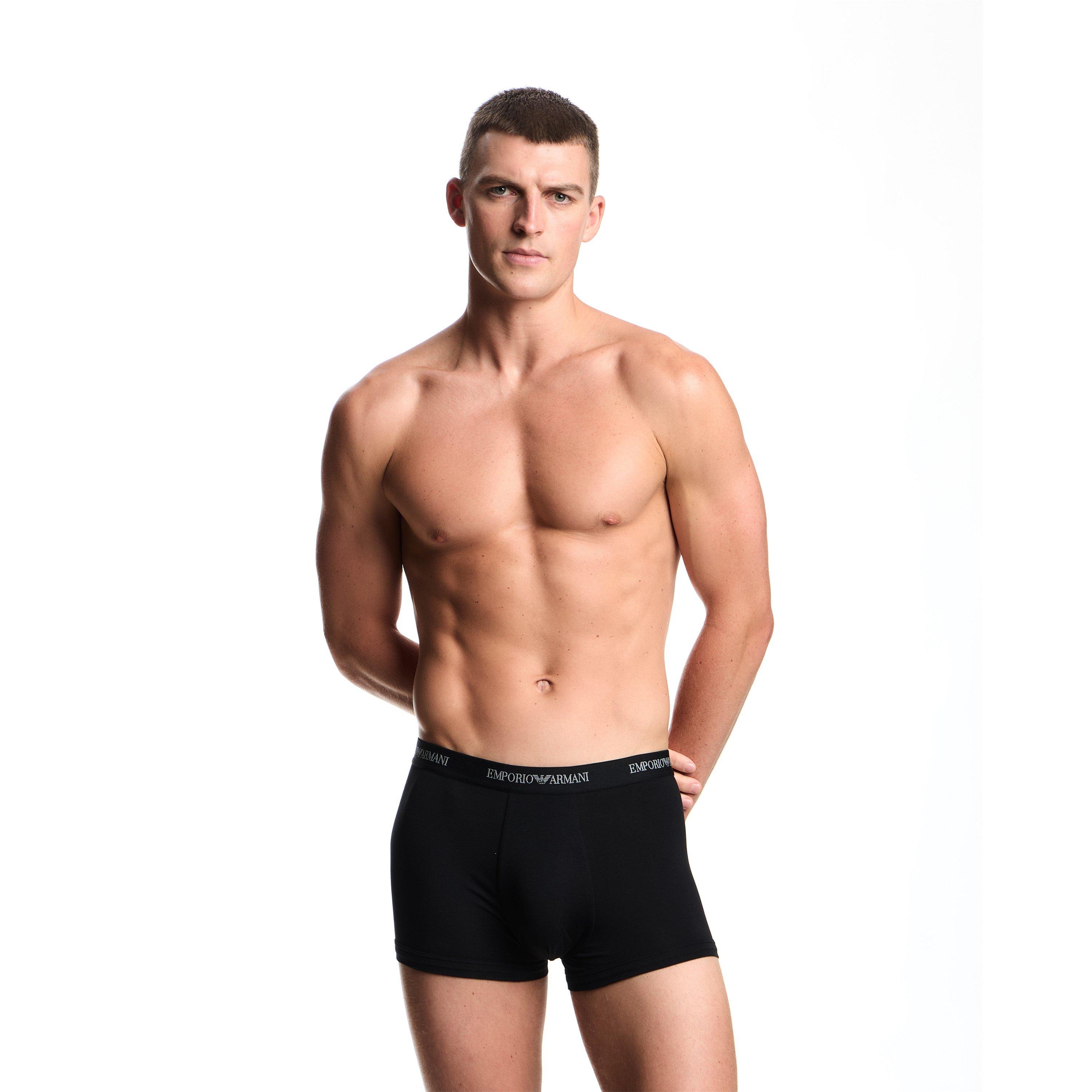 Zwarte MC061 - Emporio Armani - Mens Core Logo Boxers 3-Pack - 2