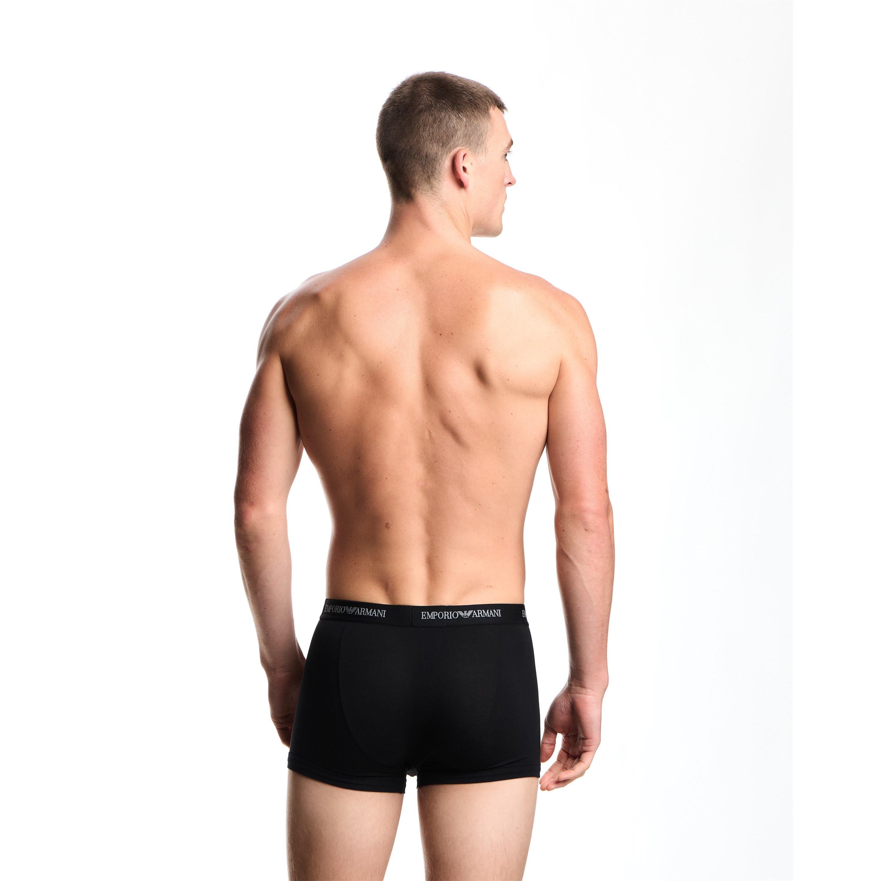 Zwarte MC061 - Emporio Armani - Mens Core Logo Boxers 3-Pack - 3