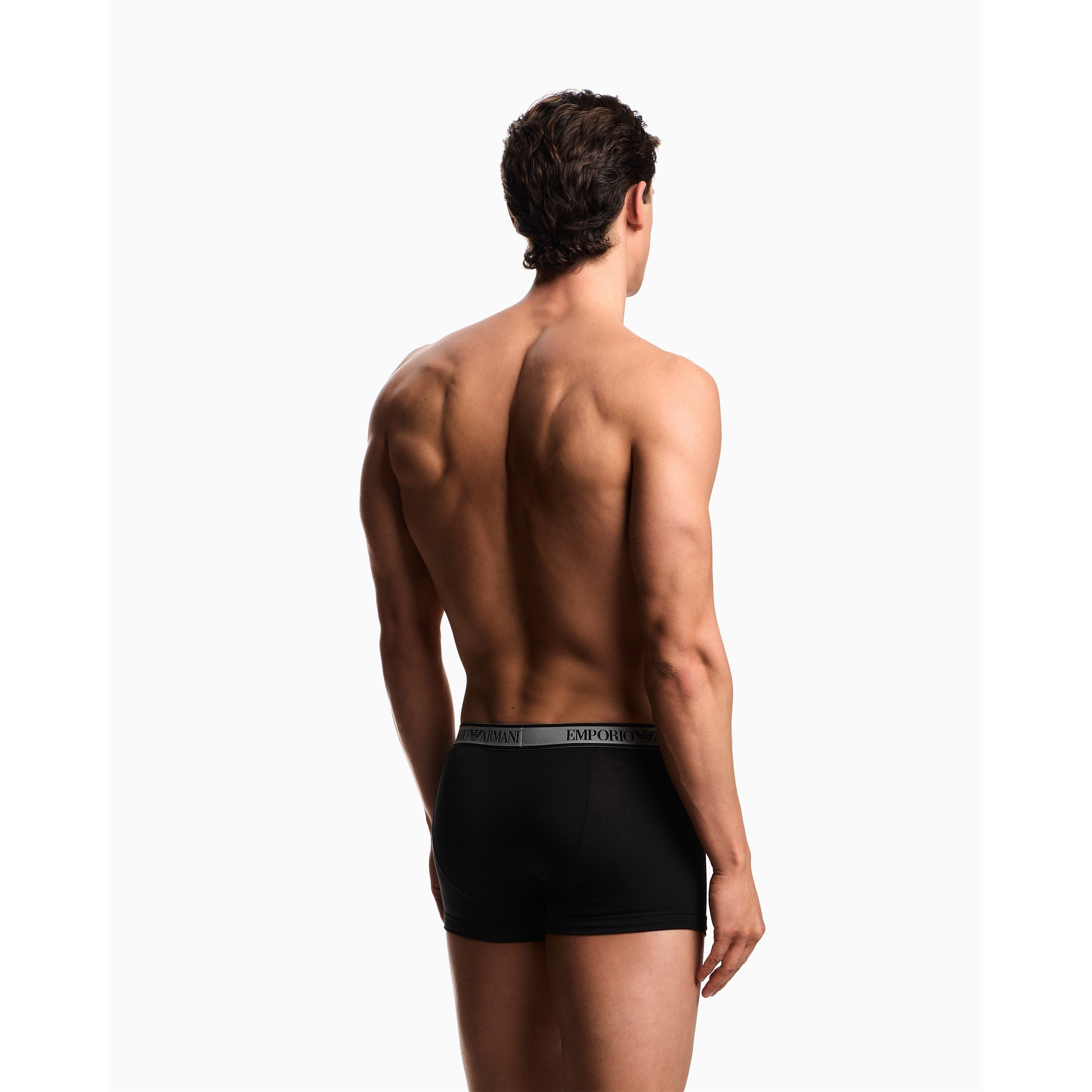 Black - Emporio Armani - Mens Core Logo Boxers 3-Pack - 3