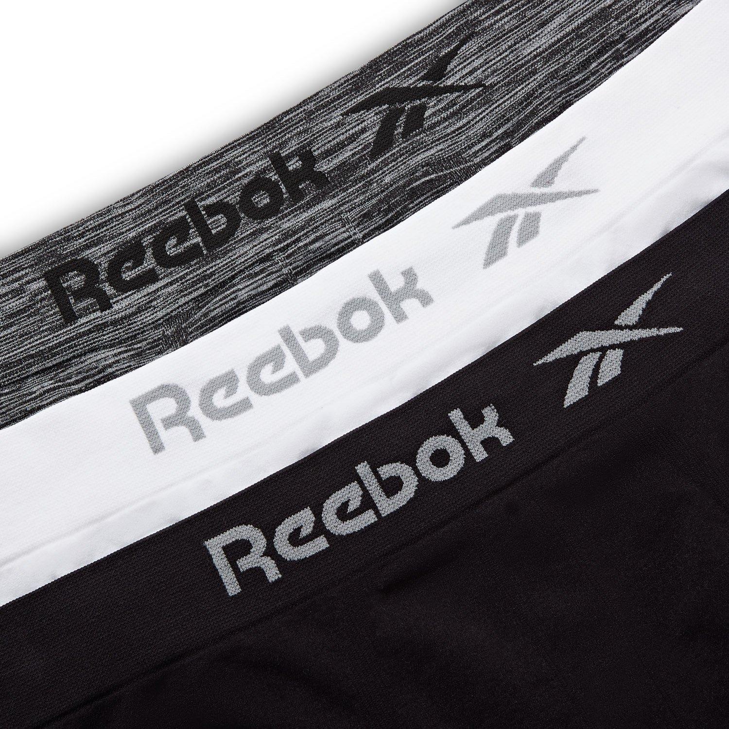 Black/White/Gry - Reebok - 3 pack Mens Seamless Boxers Dale - 8