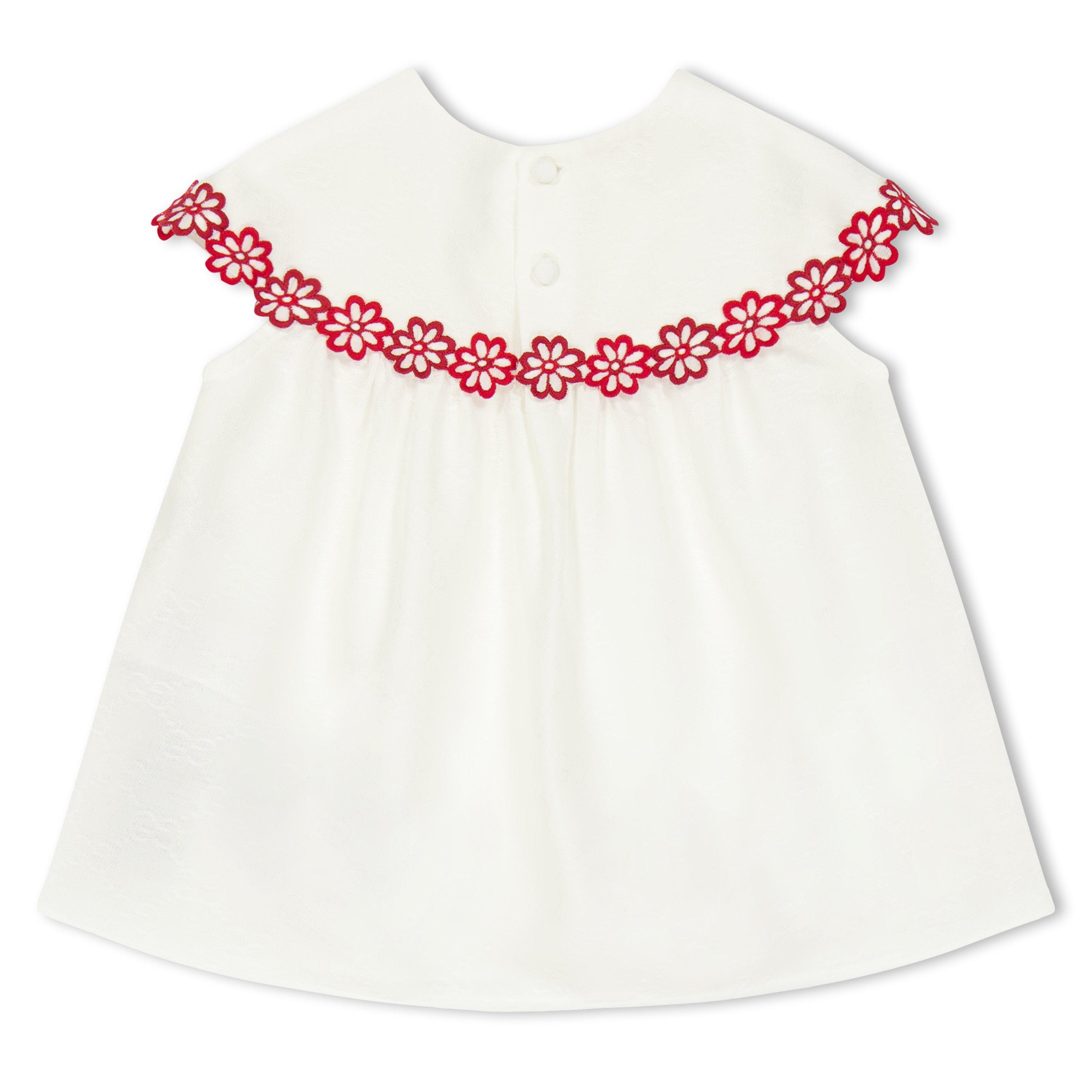 Wht Red 9541 - Gucci - Gucci Logo Blouse In61 - 2