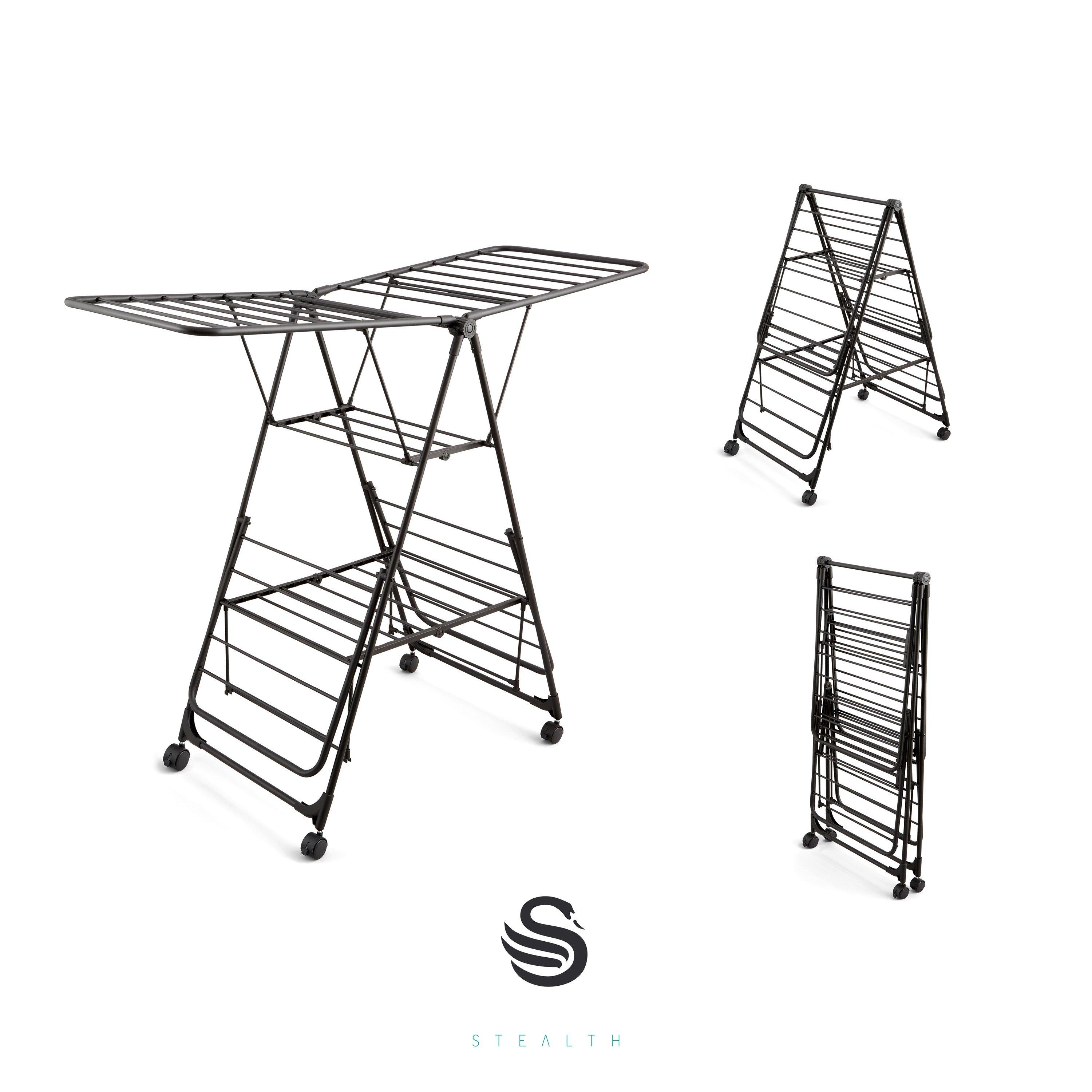 None - Swan - Stealth Jumbo Clothes Airer - 2
