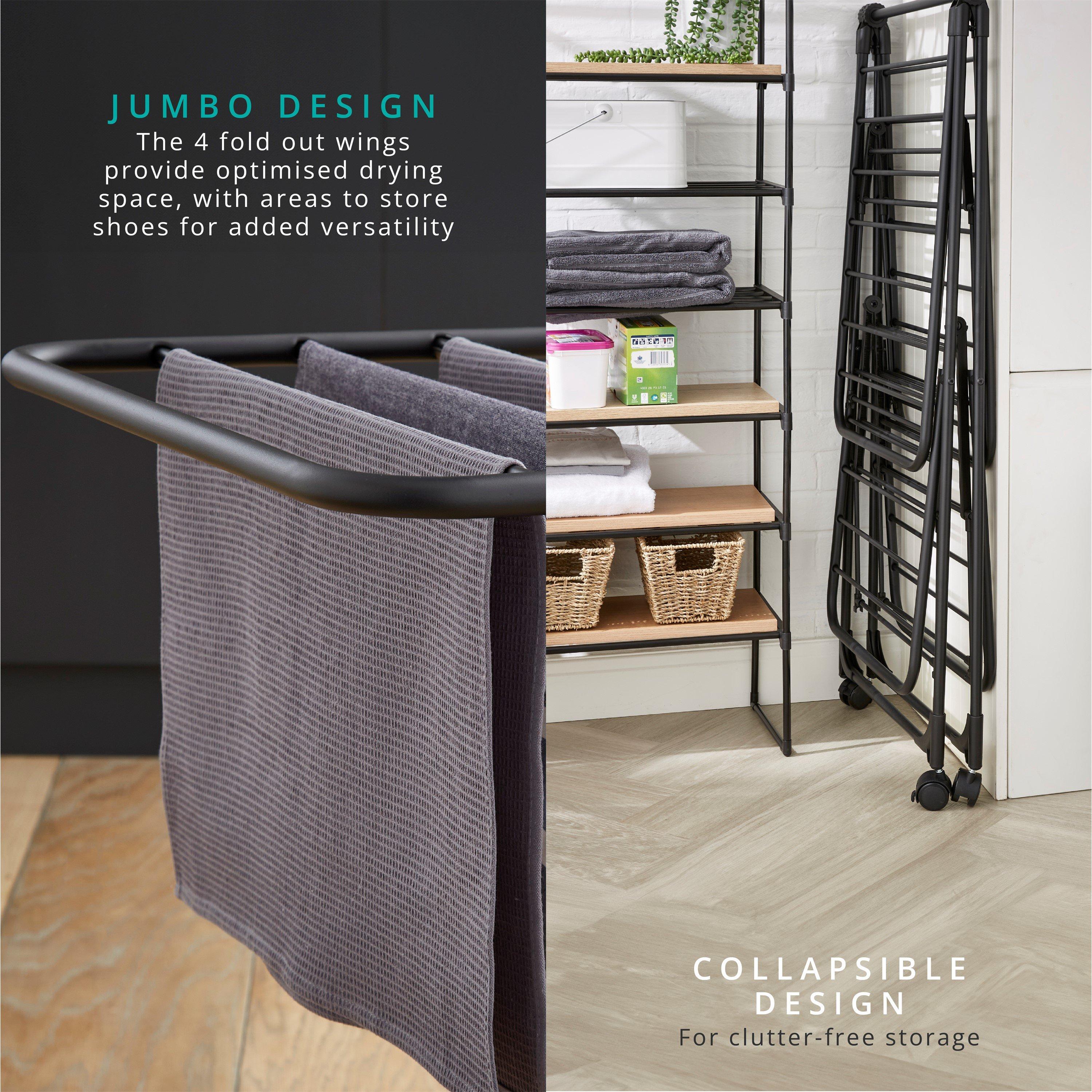 None - Swan - Stealth Jumbo Clothes Airer - 5