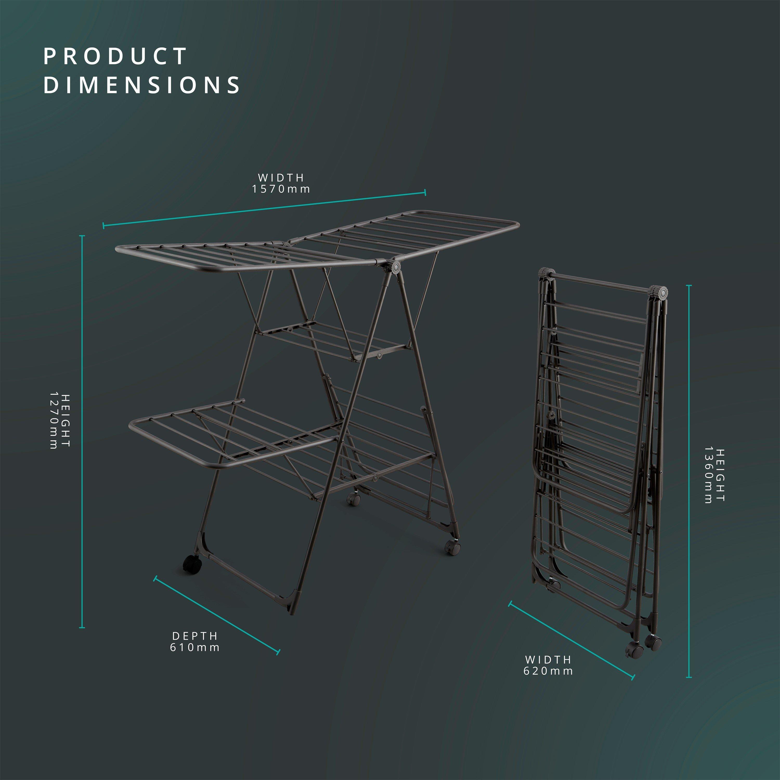 None - Swan - Stealth Jumbo Clothes Airer - 7