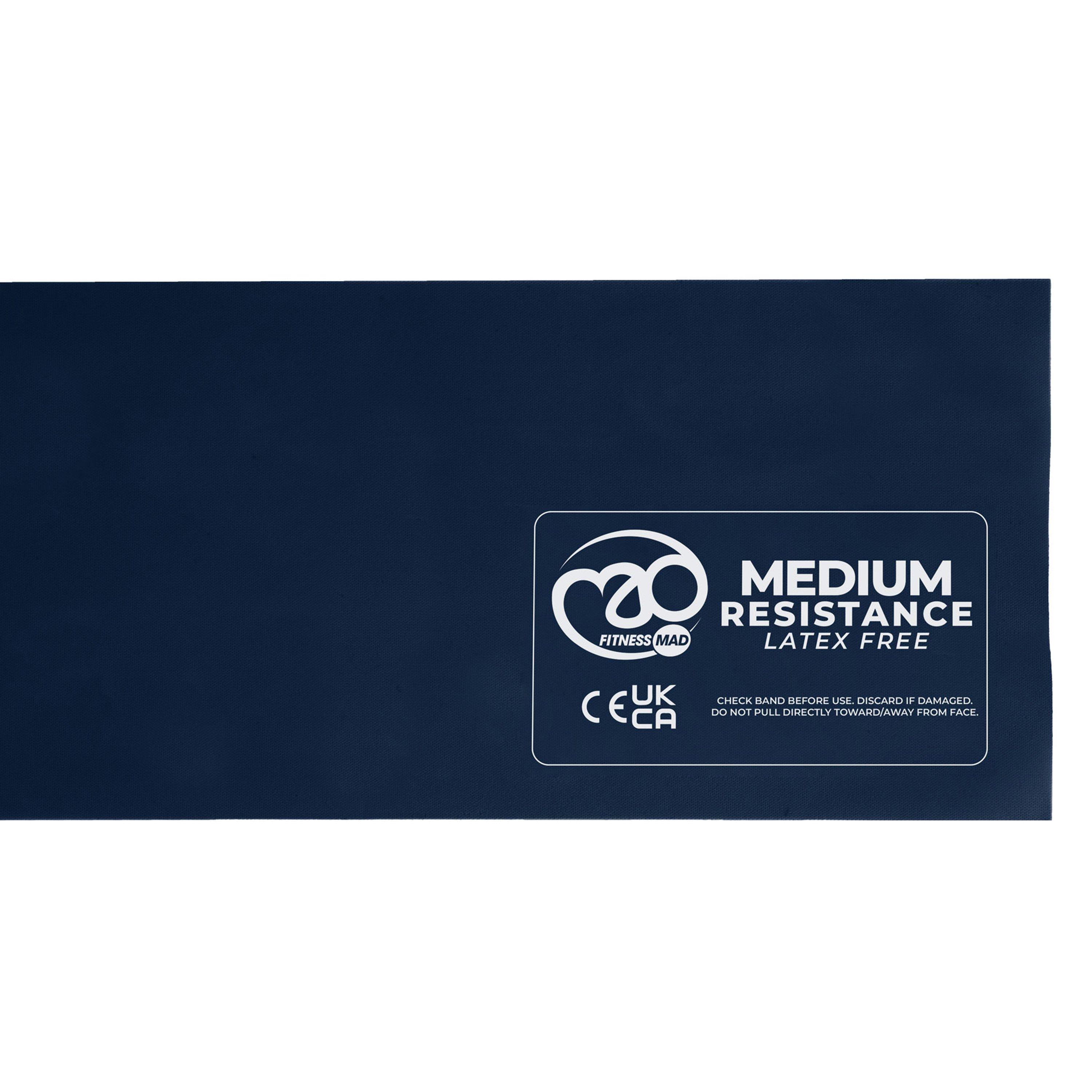 Blue - Yoga-Mad - Latex Free Resistance Band - 3