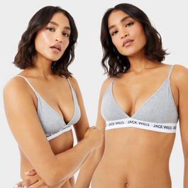 Jack Wills Biddstone Multipack Bralette 2 Pack