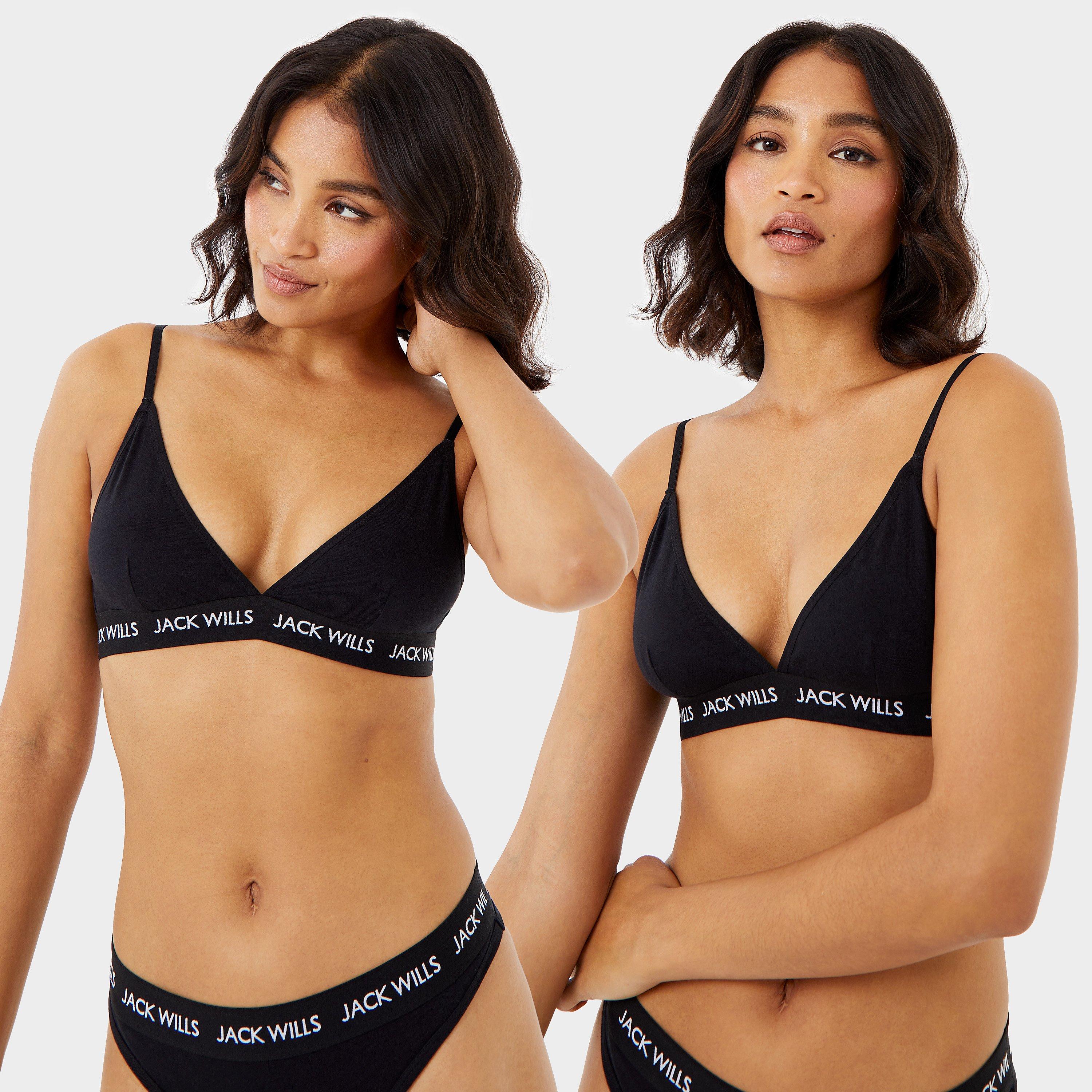Black - Jack Wills - Jack Biddstone Multipack Bralette 2 Pack - 1
