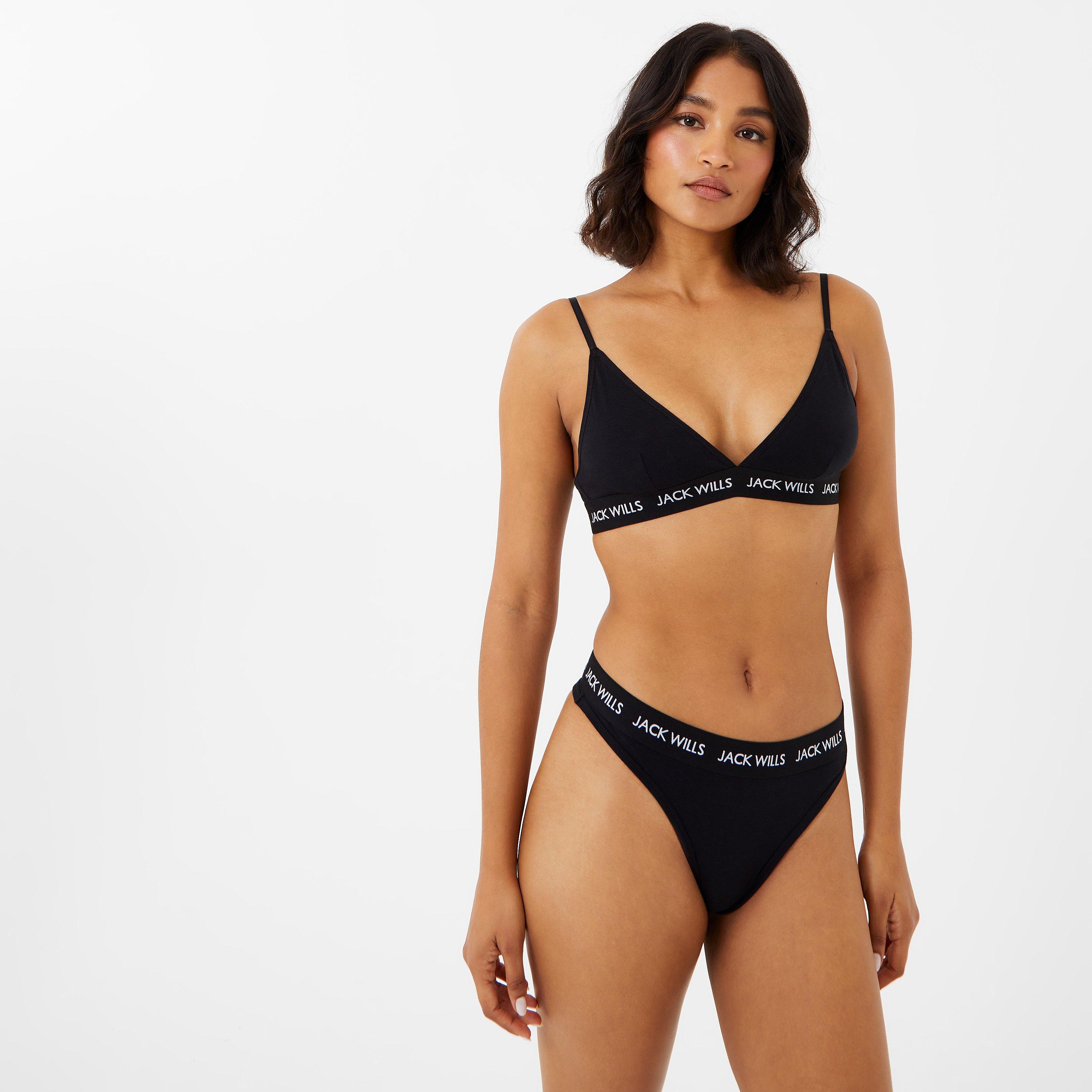 Nero - Jack Wills - Biddstone Multipack Bralette 2 Pack - 4