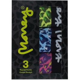 Money 3-Pack Techno Cheetah Trunks