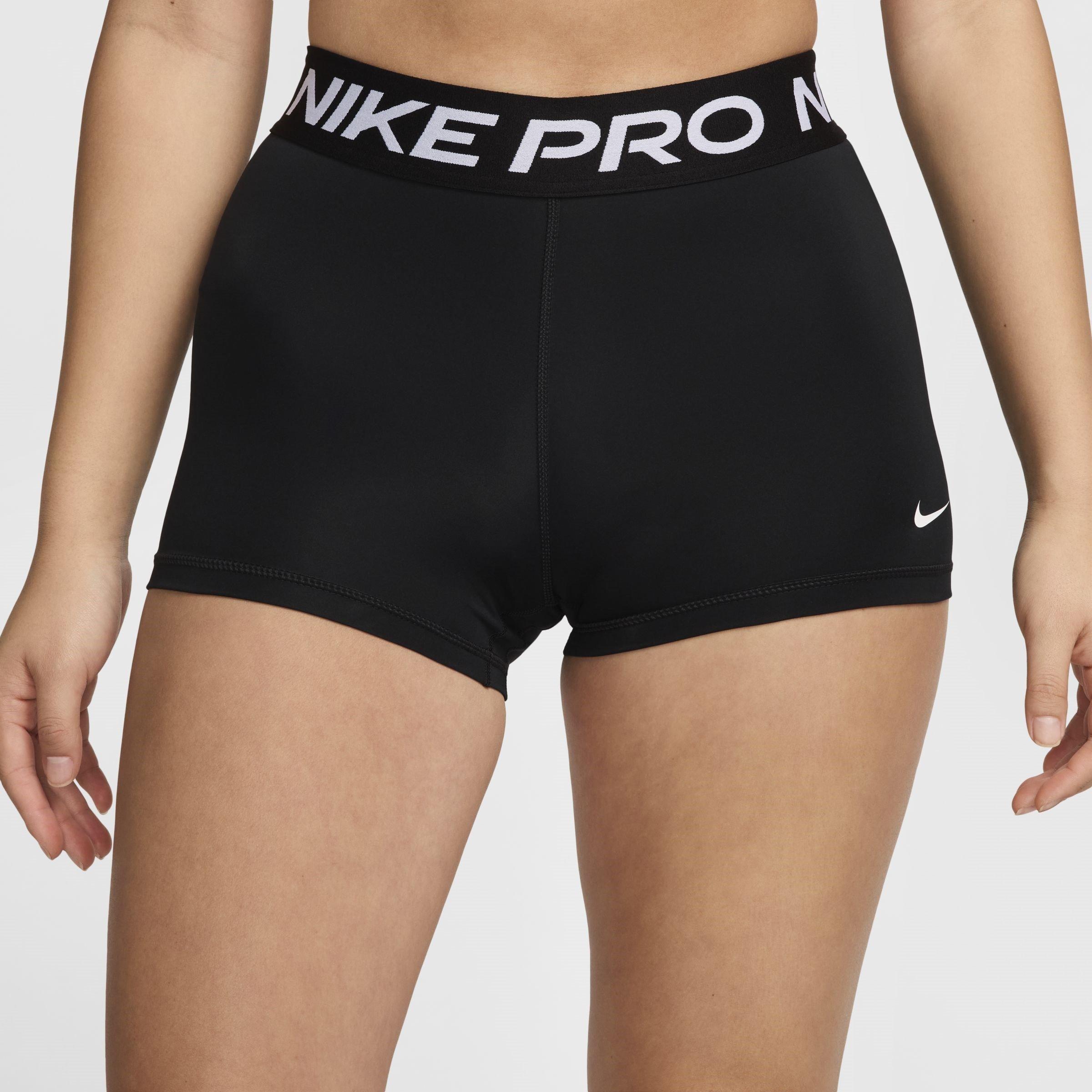 Black/White - Nike - Pro Womens Shorts - 1